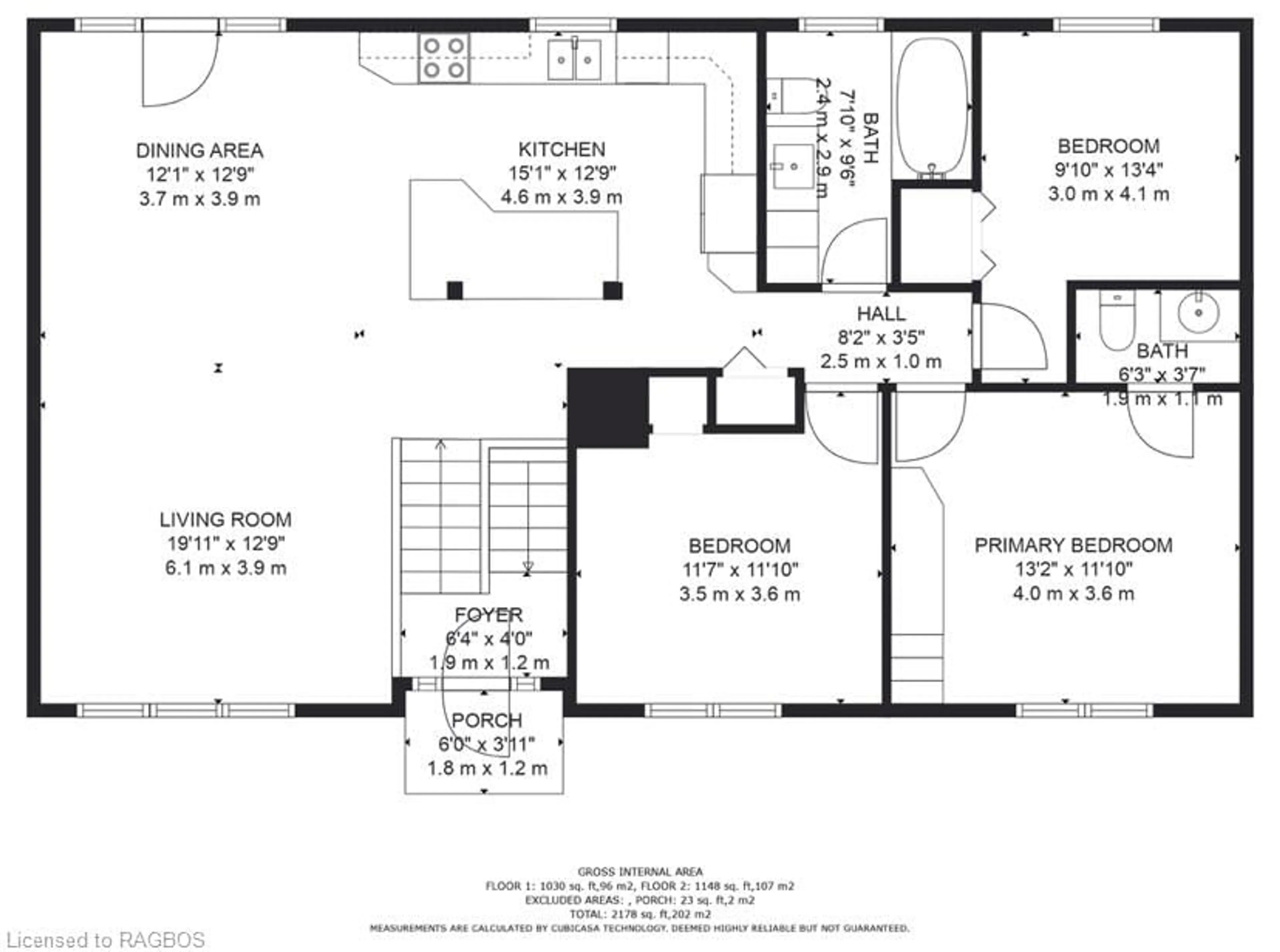 Floor plan for 133 Westfall Cres, Bentinck Twp Ontario N4N 3B9