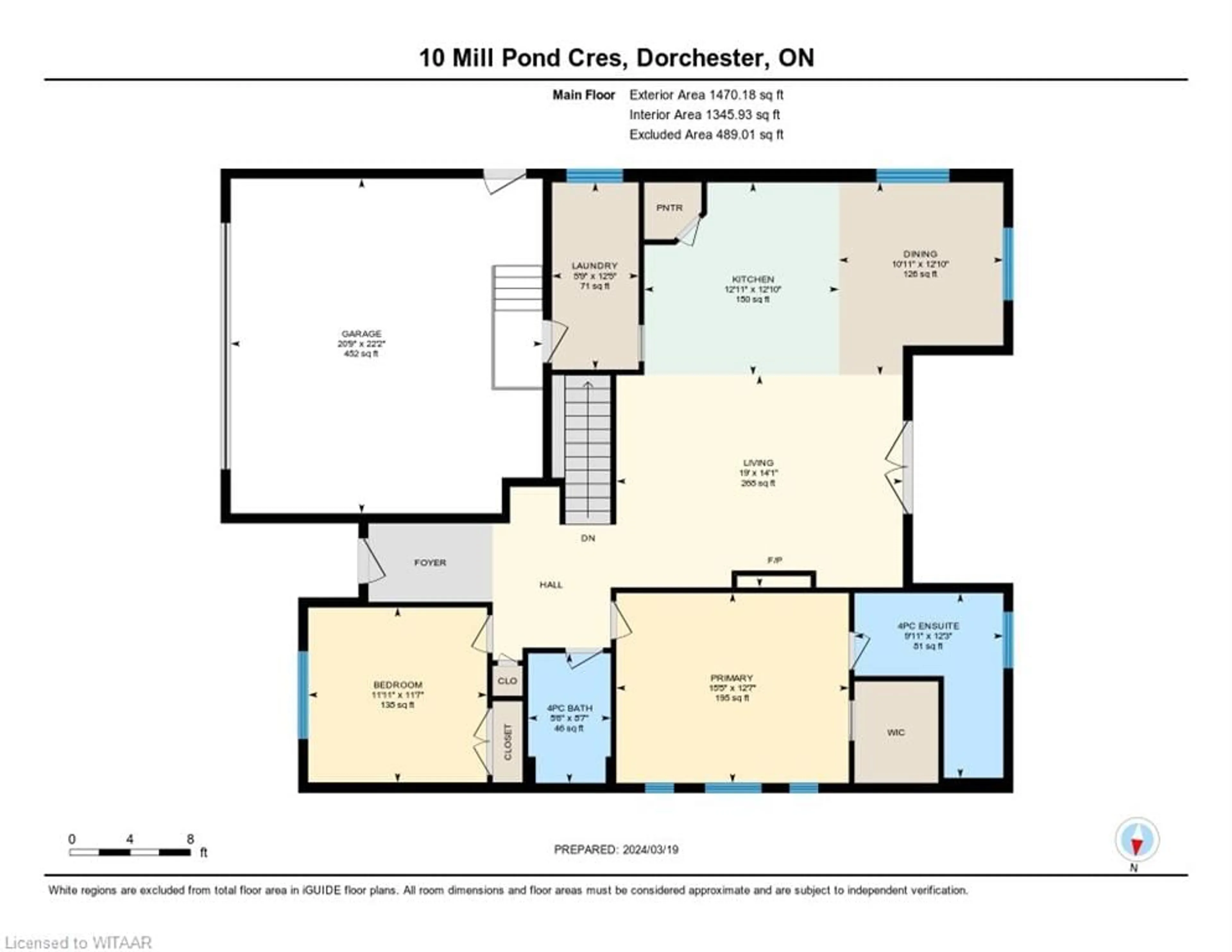Floor plan for 10 Mill Pond Cres, Dorchester Ontario N0L 1G2