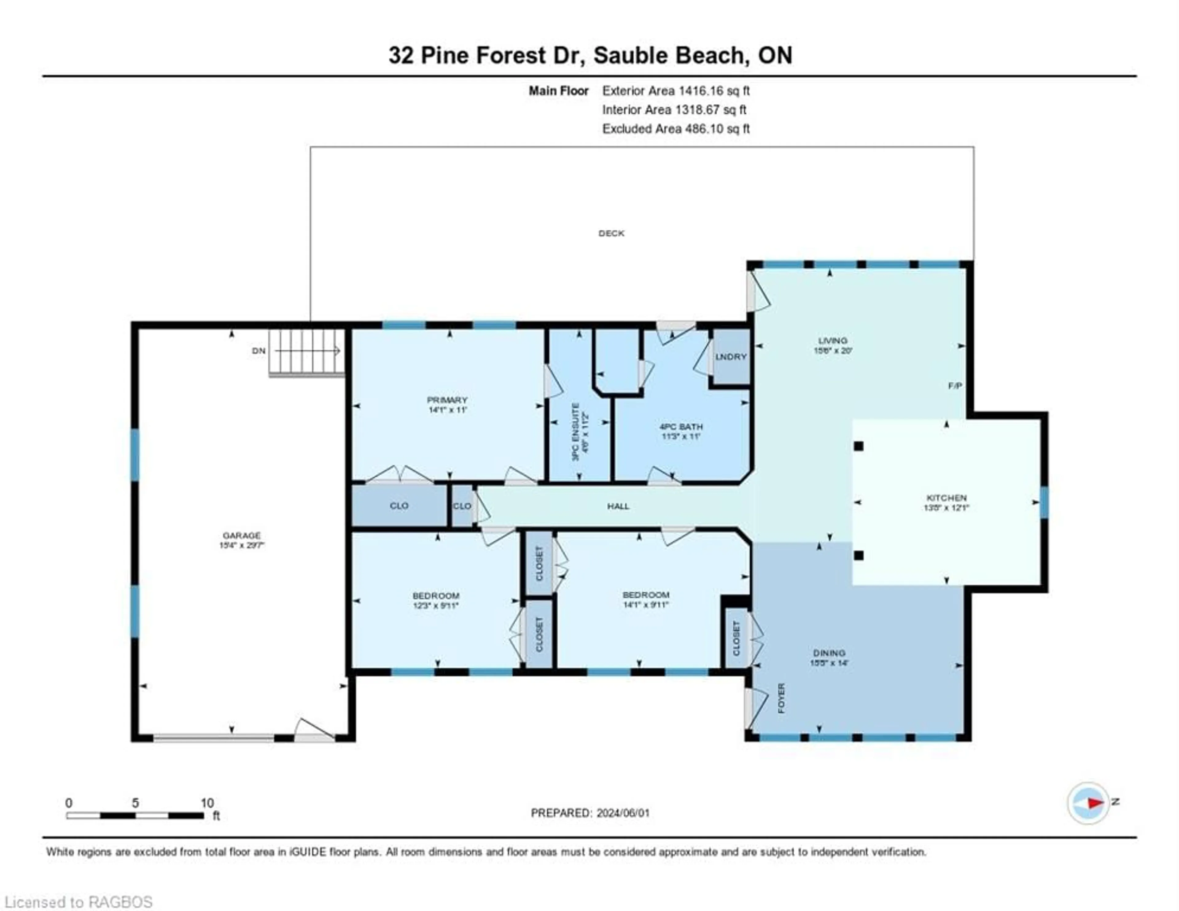 Floor plan for 32 Pine Forest Dr, Sauble Beach Ontario N0H 1P0
