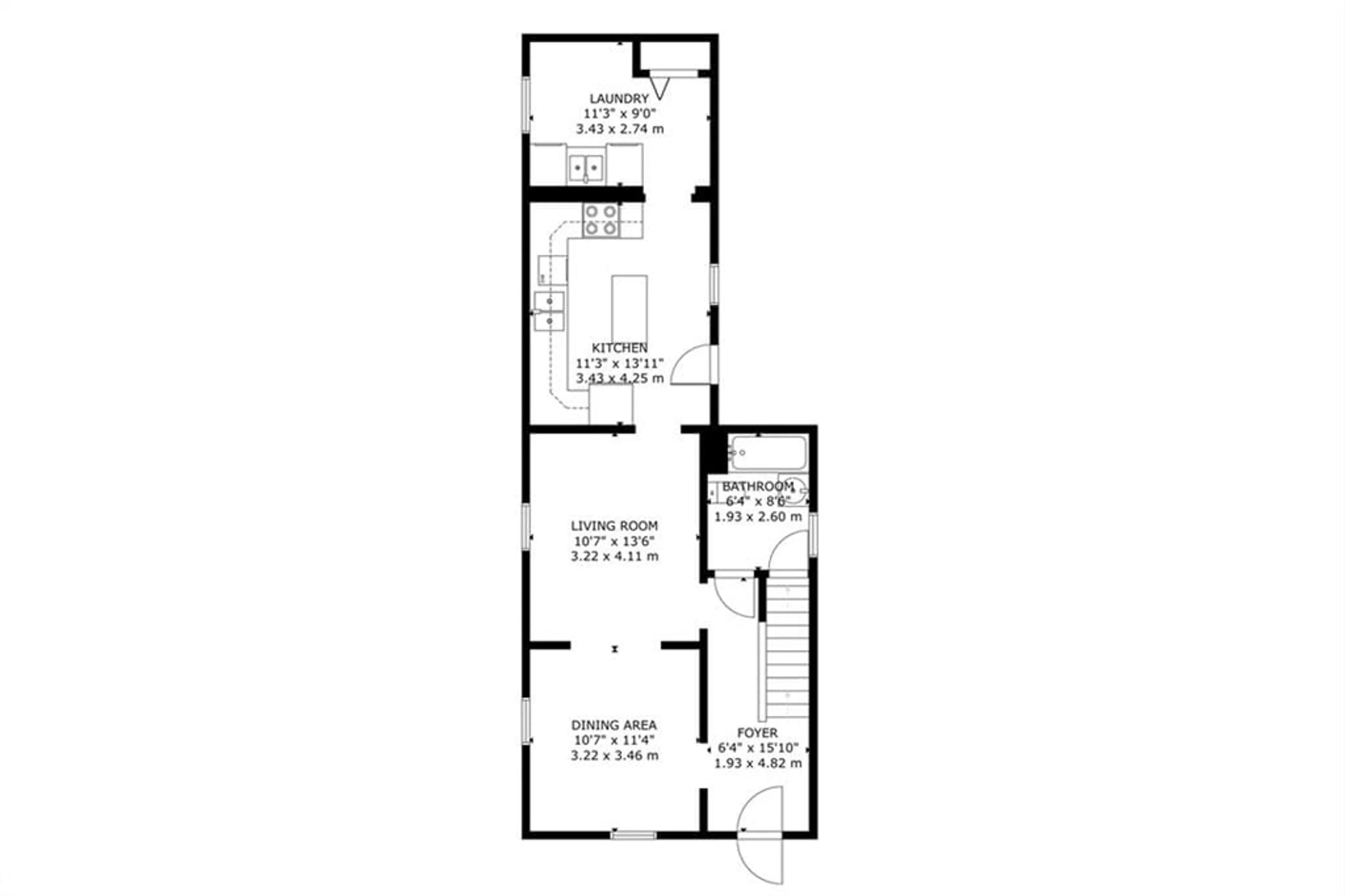 Floor plan for 246 Westcott St, Peterborough Ontario K9J 2H1