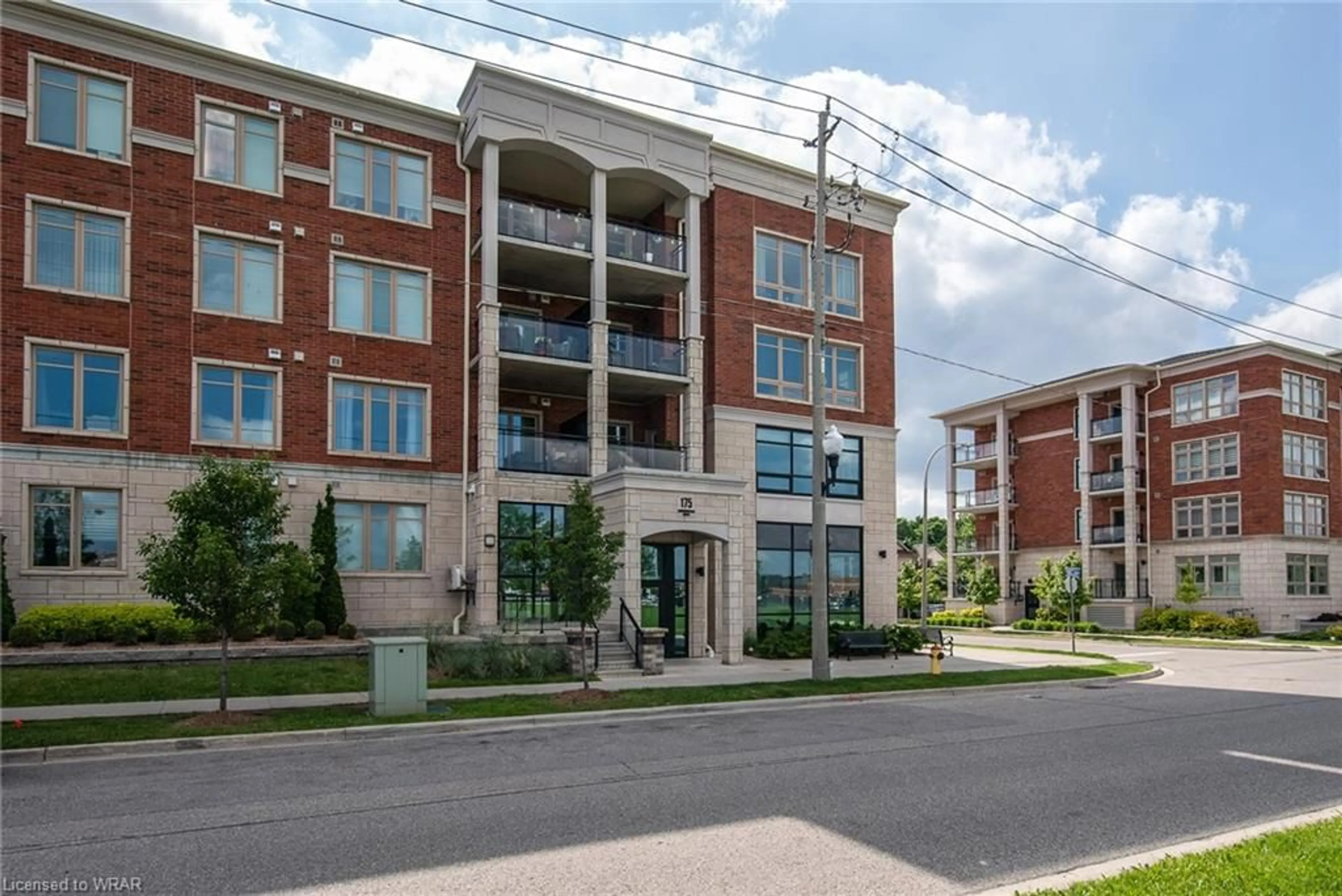 A pic from exterior of the house or condo, the front or back of building for 175 Commonwealth St #210, Kitchener Ontario N2E 0H4