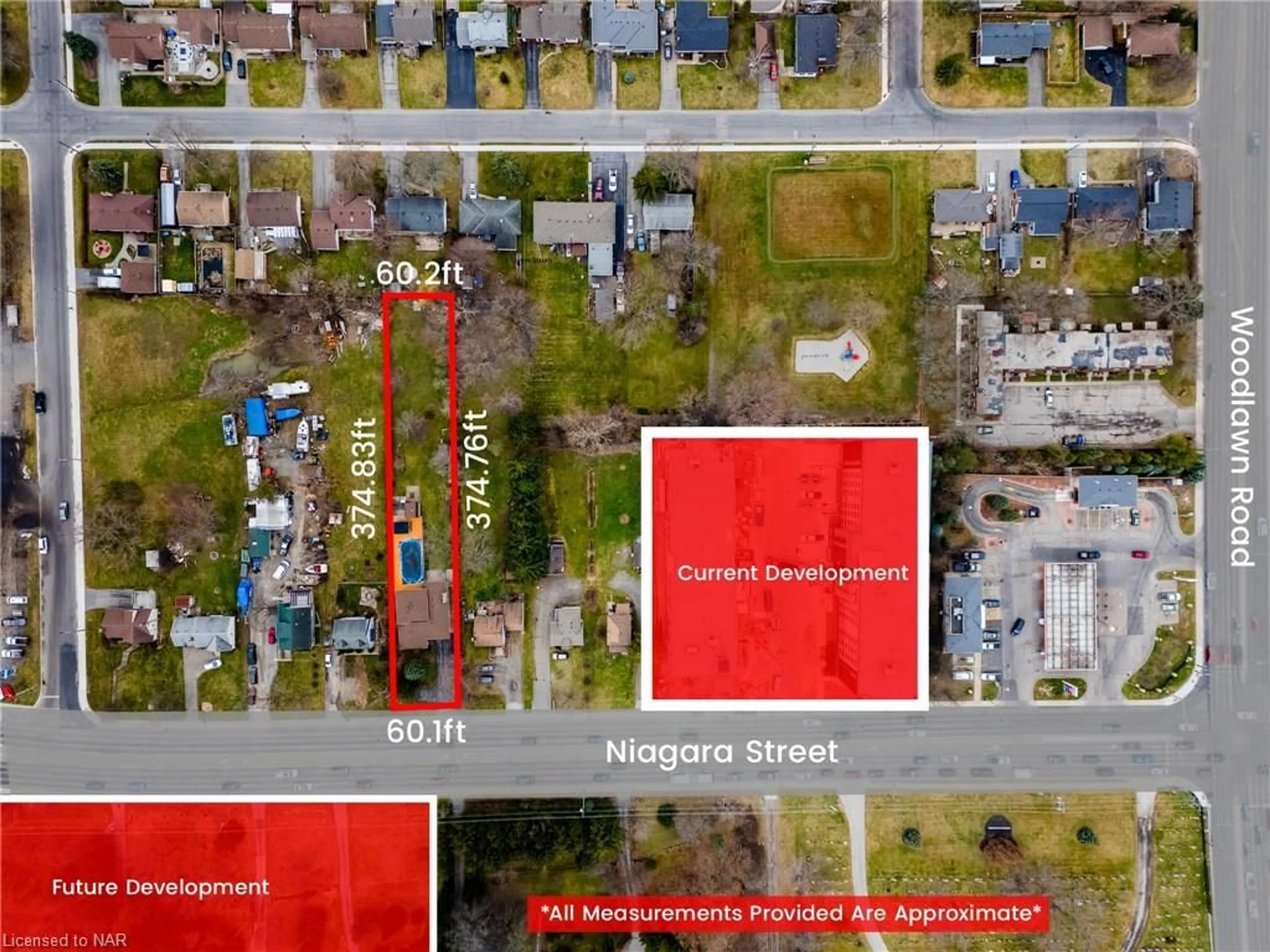 Picture of a map for 679 Niagara St N, Welland Ontario L3C 1M2