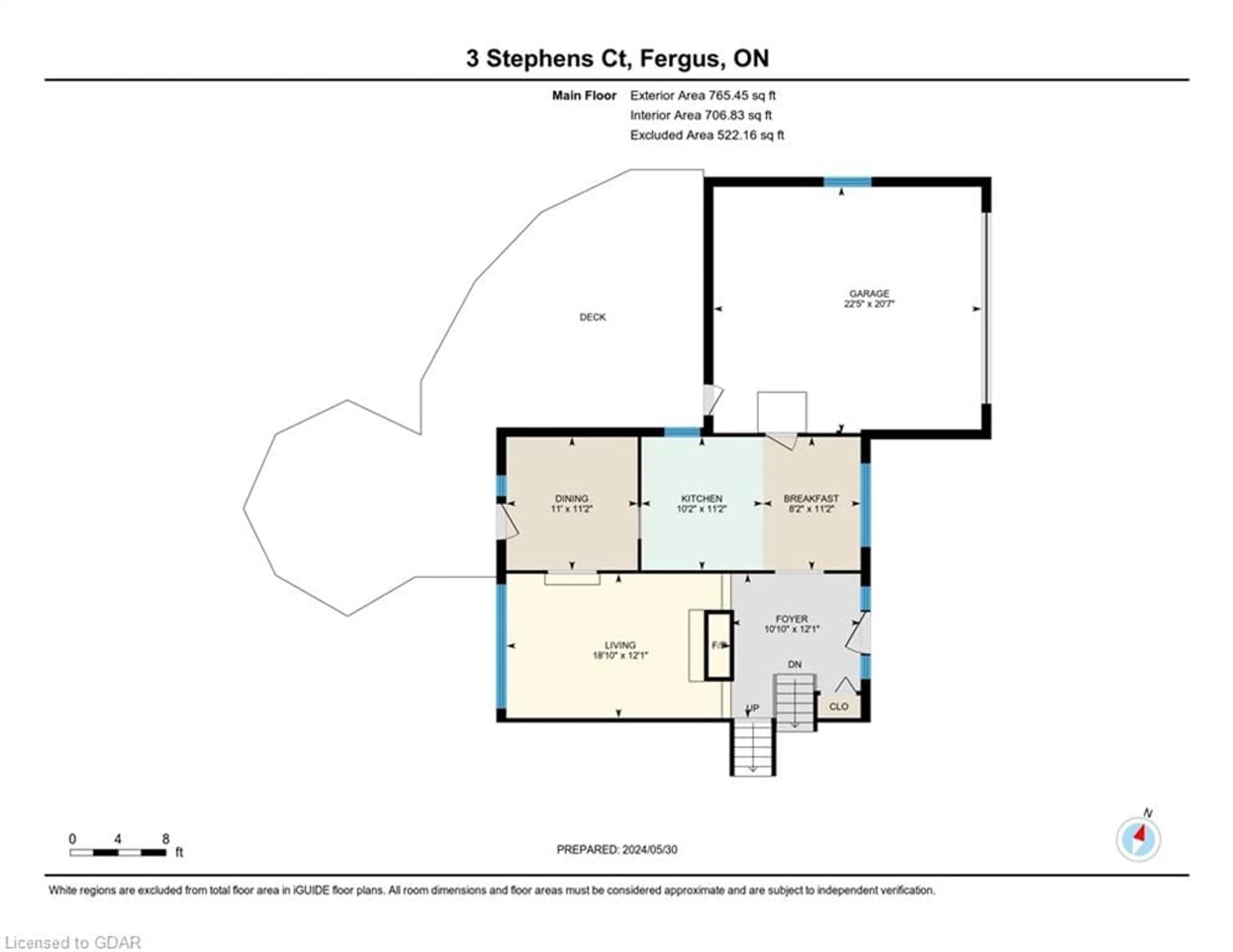 Floor plan for 3 Stephens Crt, Fergus Ontario N1M 3G1