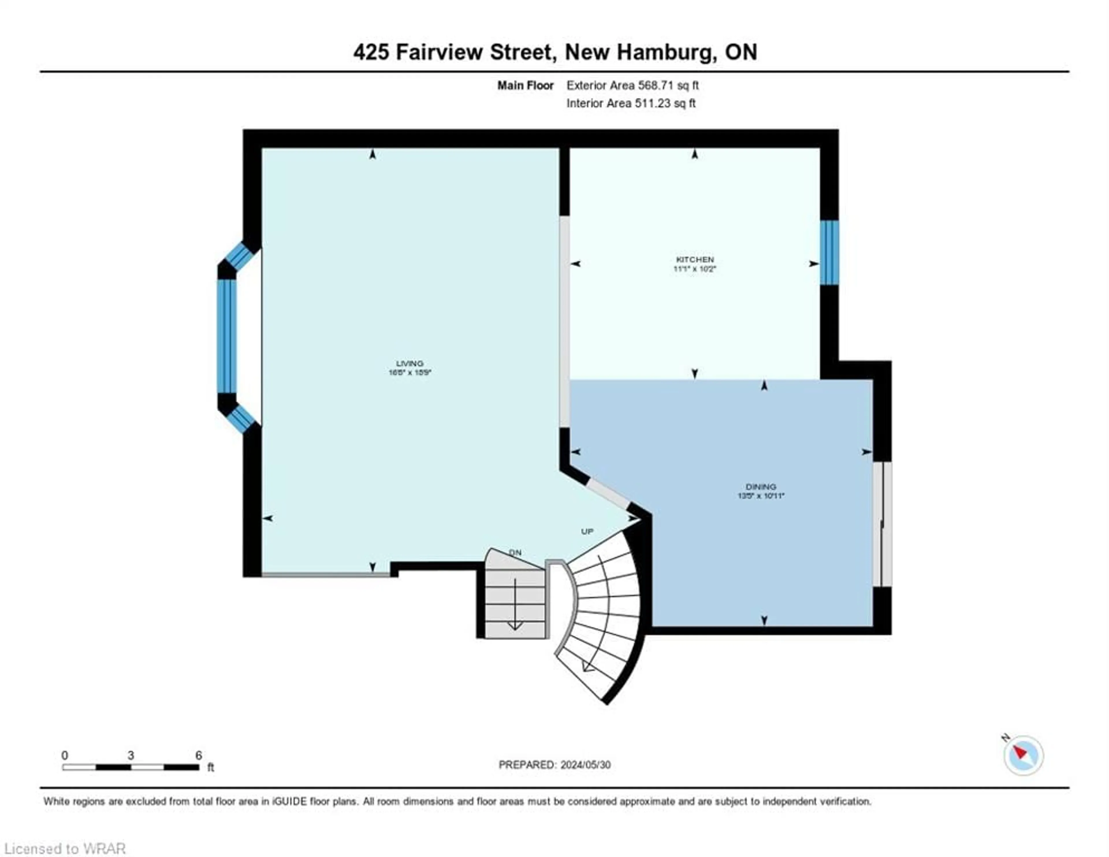 Floor plan for 425 Fairview St, New Hamburg Ontario N3A 1M2