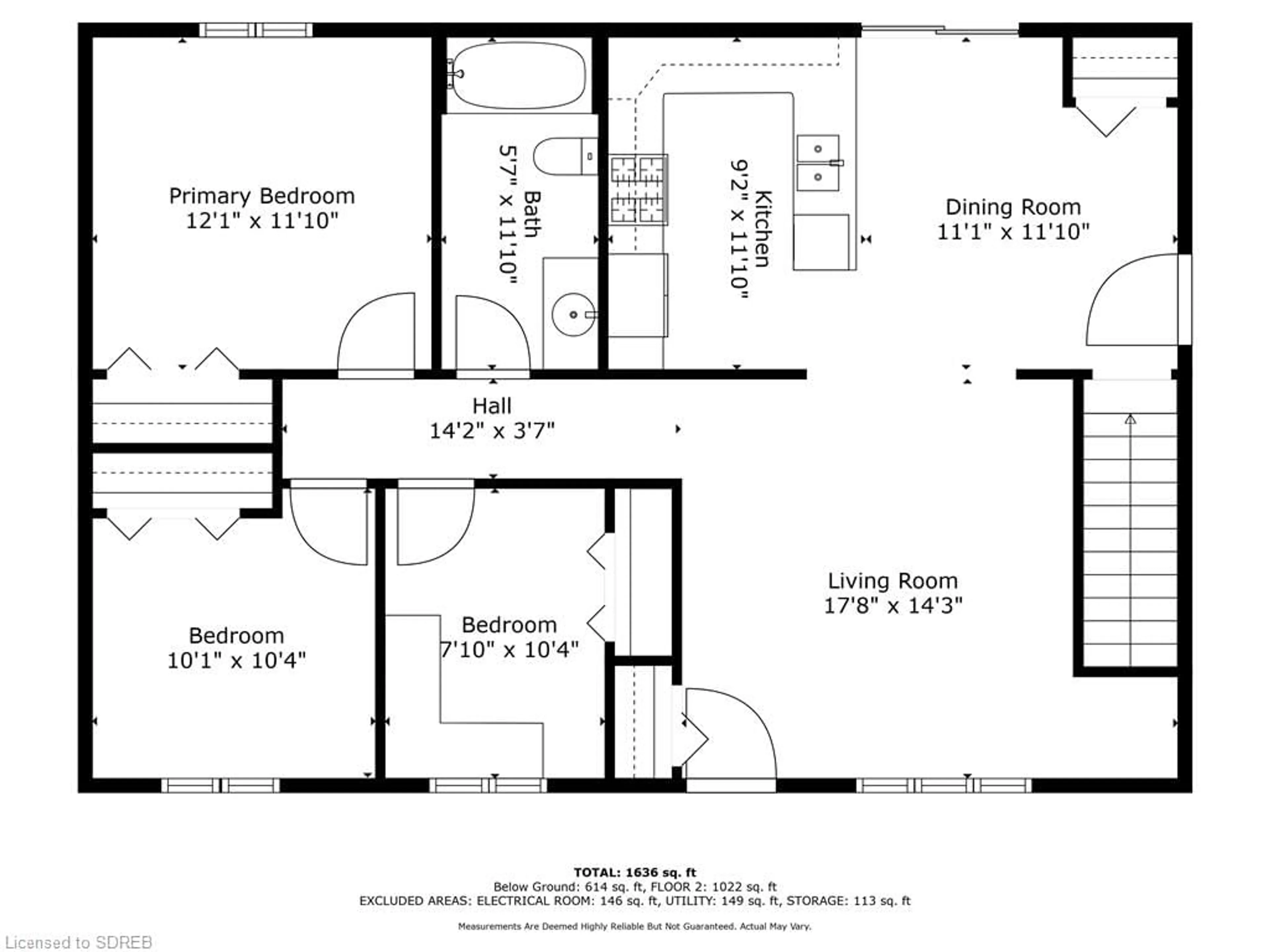 Floor plan for 48 George St, Langton Ontario N0E 1G0
