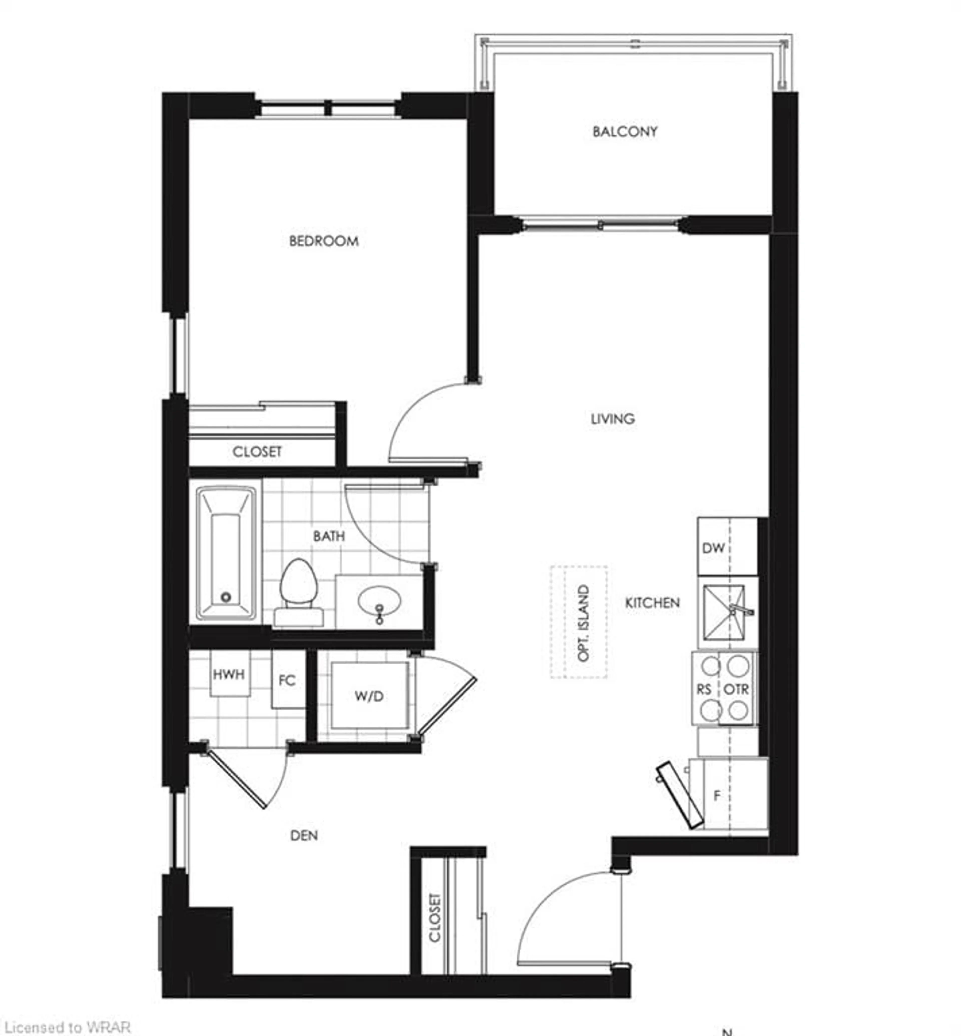 Floor plan for 101 Golden Eagle Rd #304, Waterloo Ontario N2V 1C3