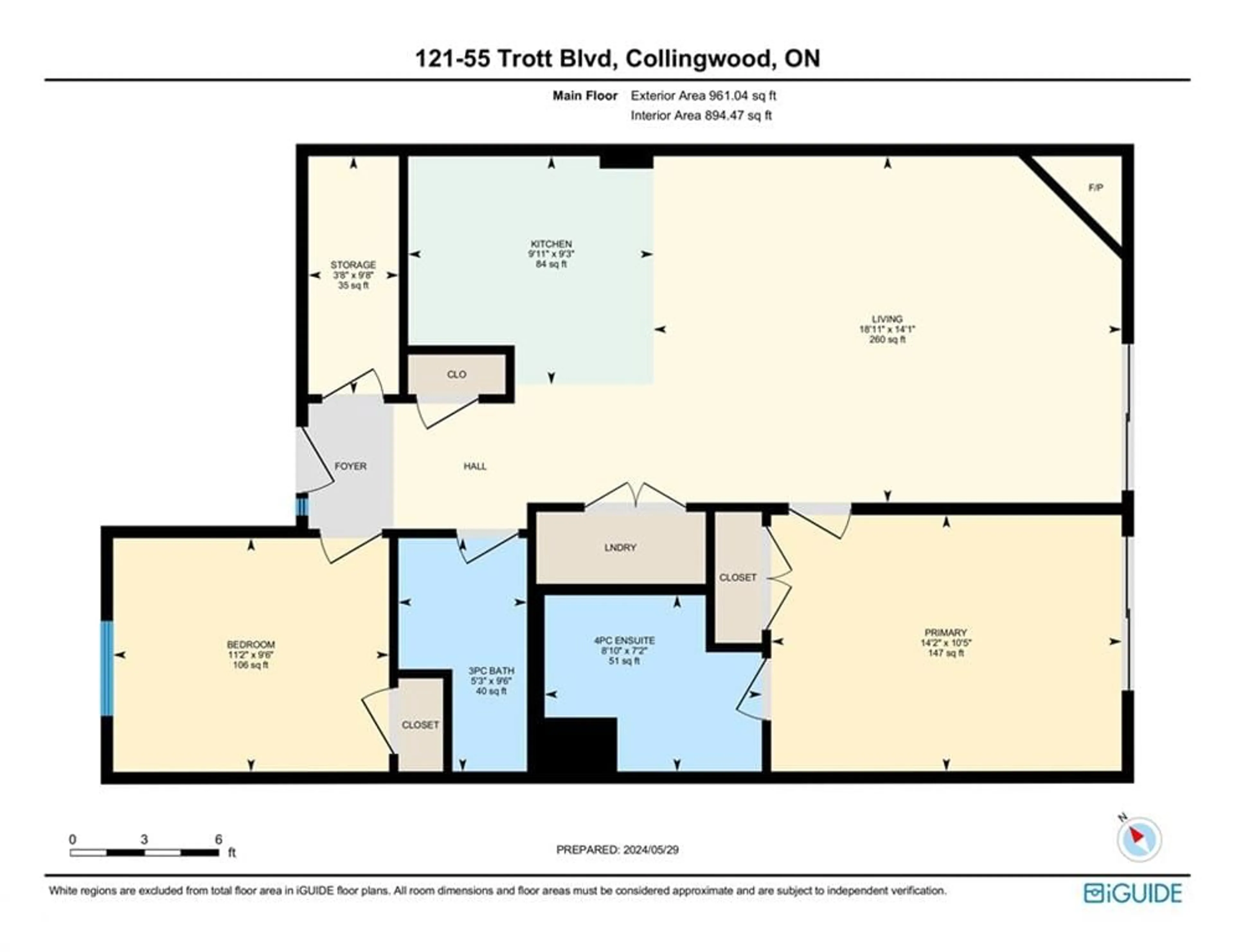 Floor plan for 55 Trott Blvd #121, Collingwood Ontario L9Y 5B8