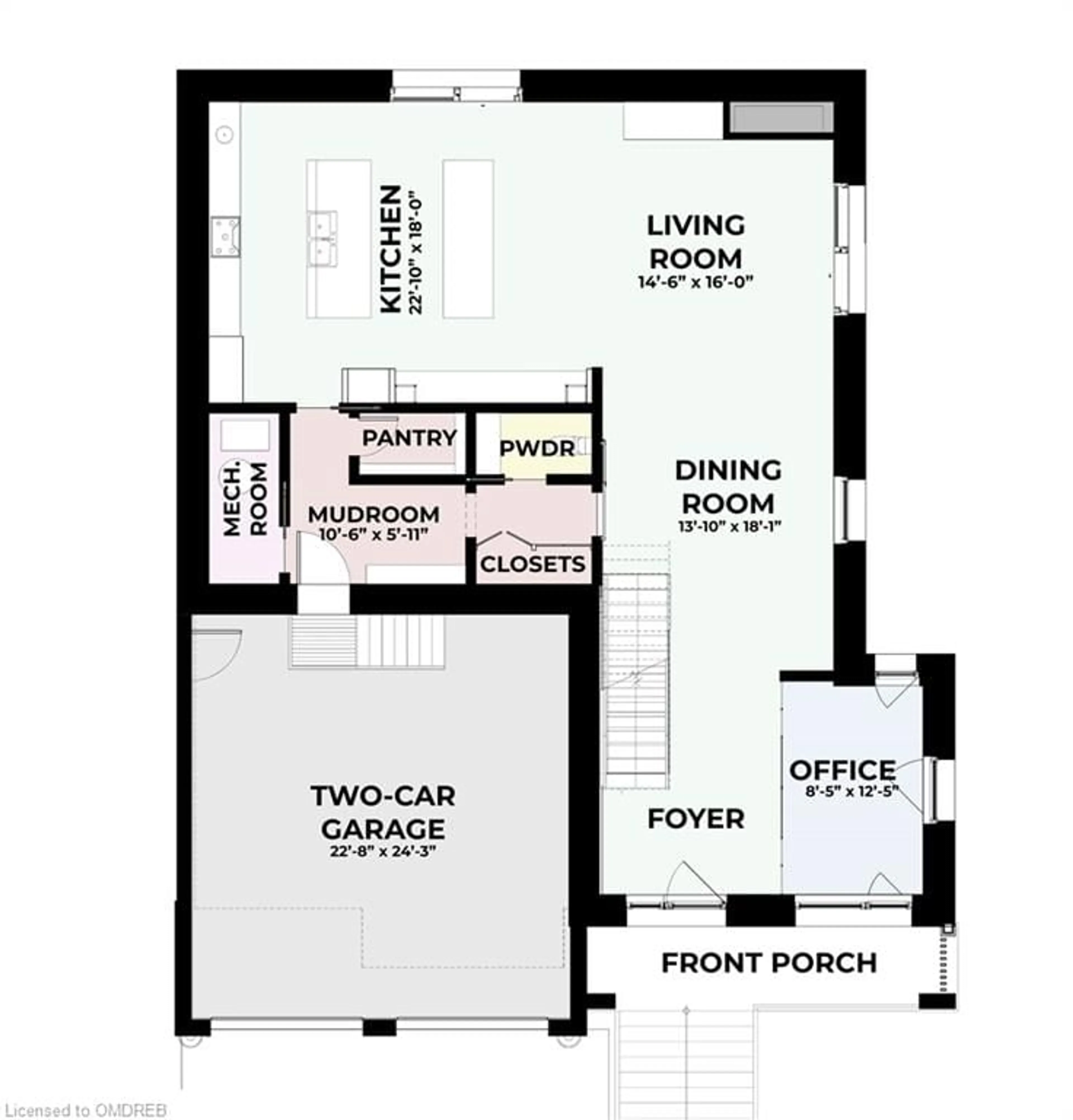 Floor plan for 158B Dawn Ave, Guelph Ontario N1G 5J9