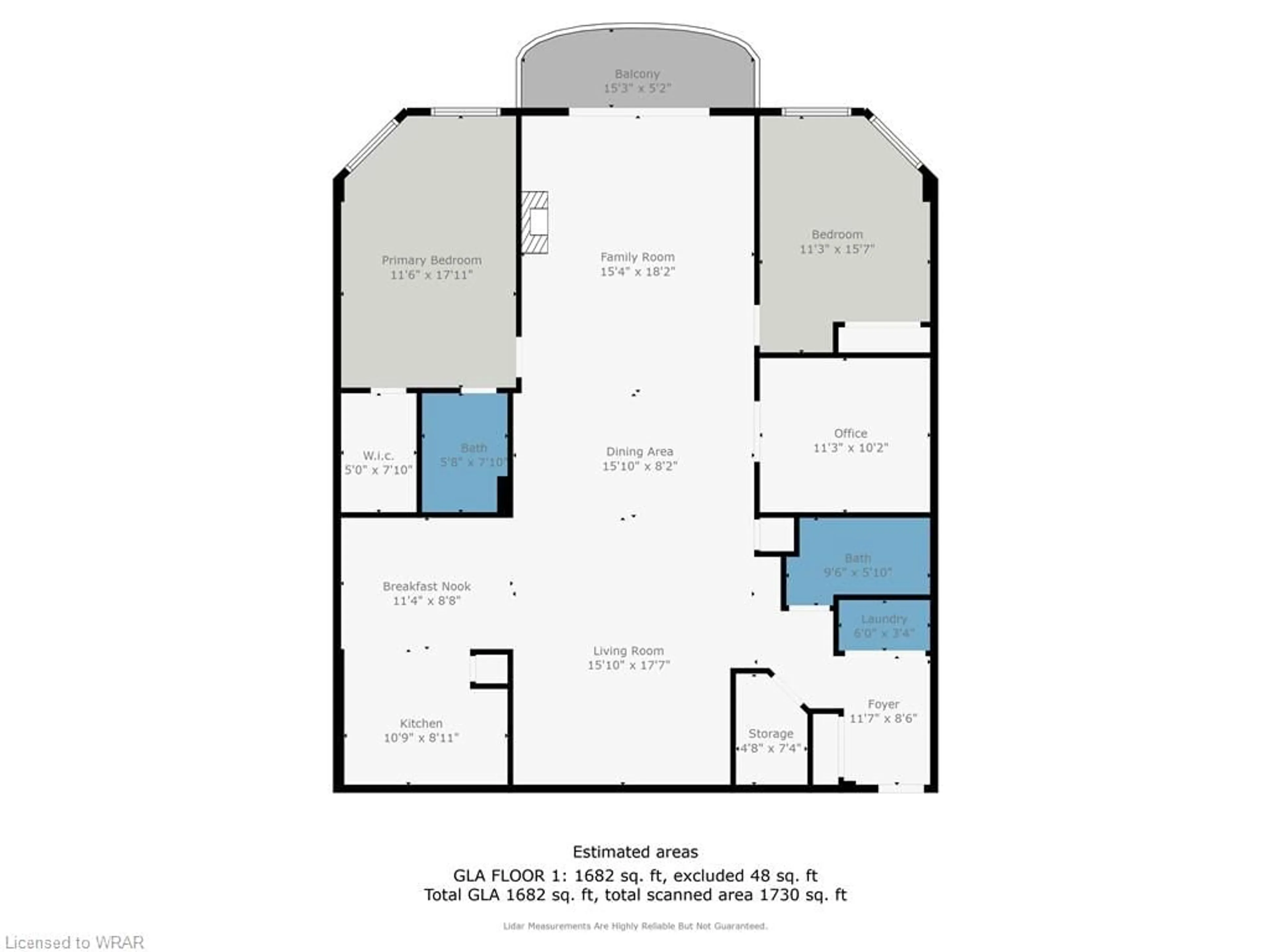 Floor plan for 255 Keats Way #701, Waterloo Ontario N2L 6N6