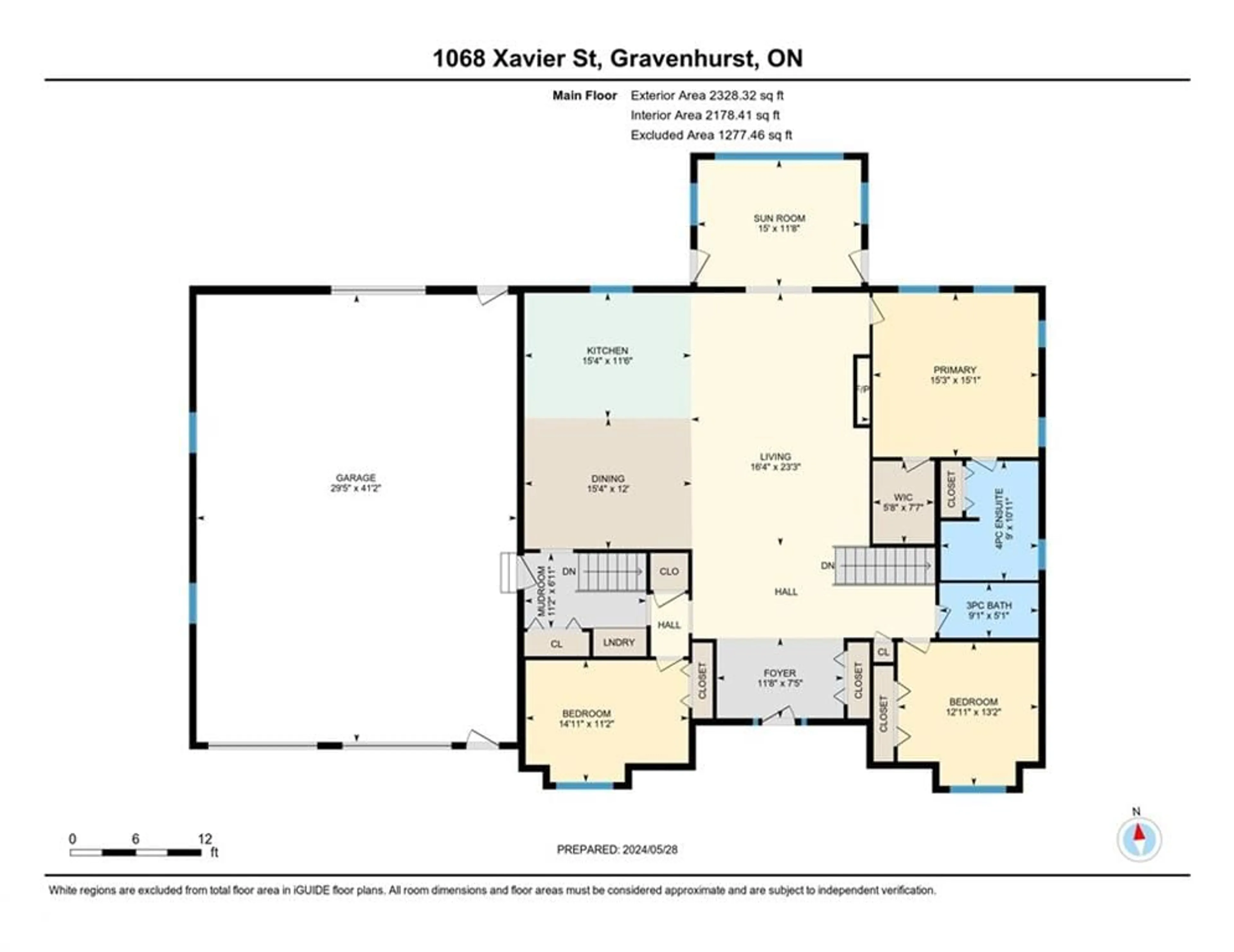 Floor plan for 1068 Xavier Street, Gravenhurst Ontario P0E 1G0