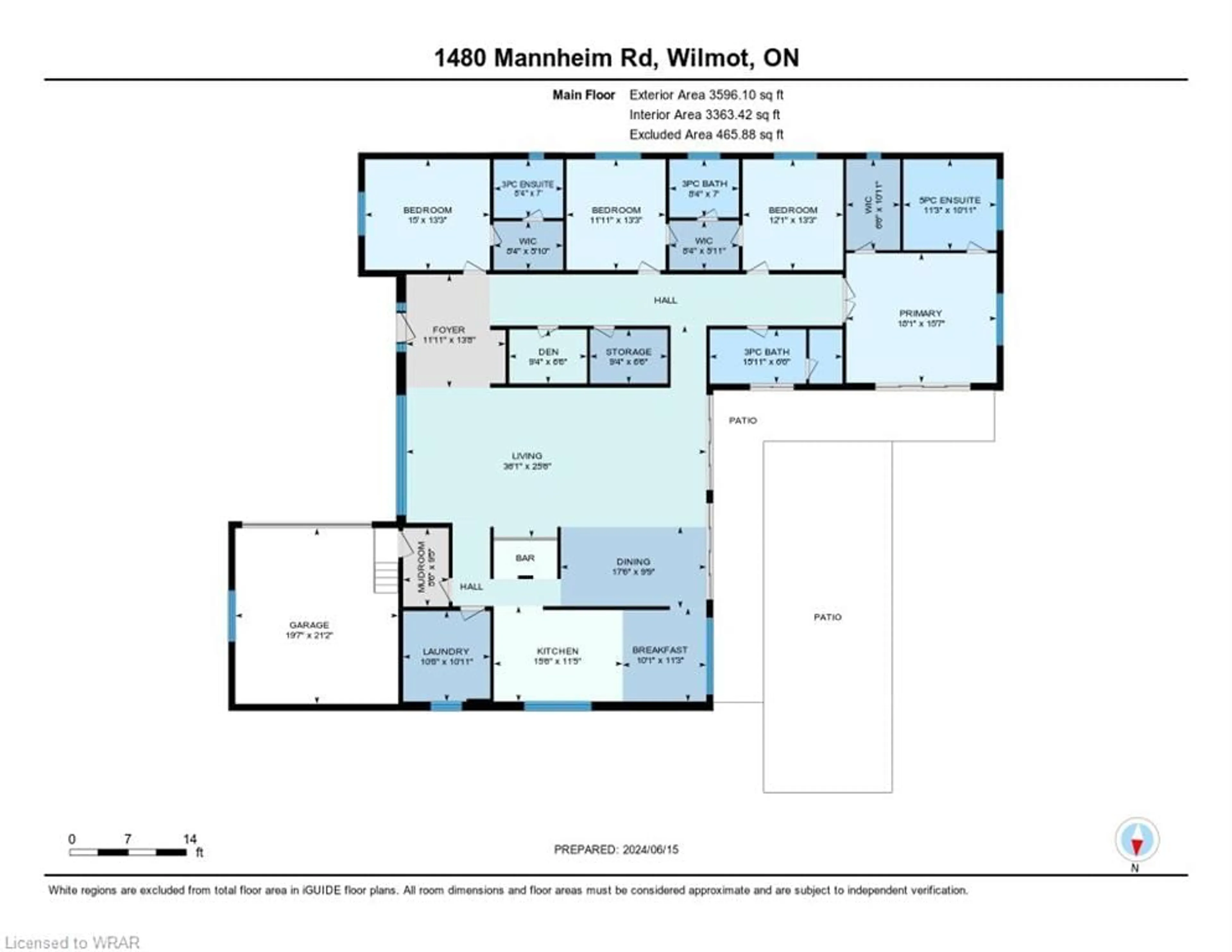 Floor plan for 1480 Mannheim Rd, Mannheim Ontario N0B 2H0