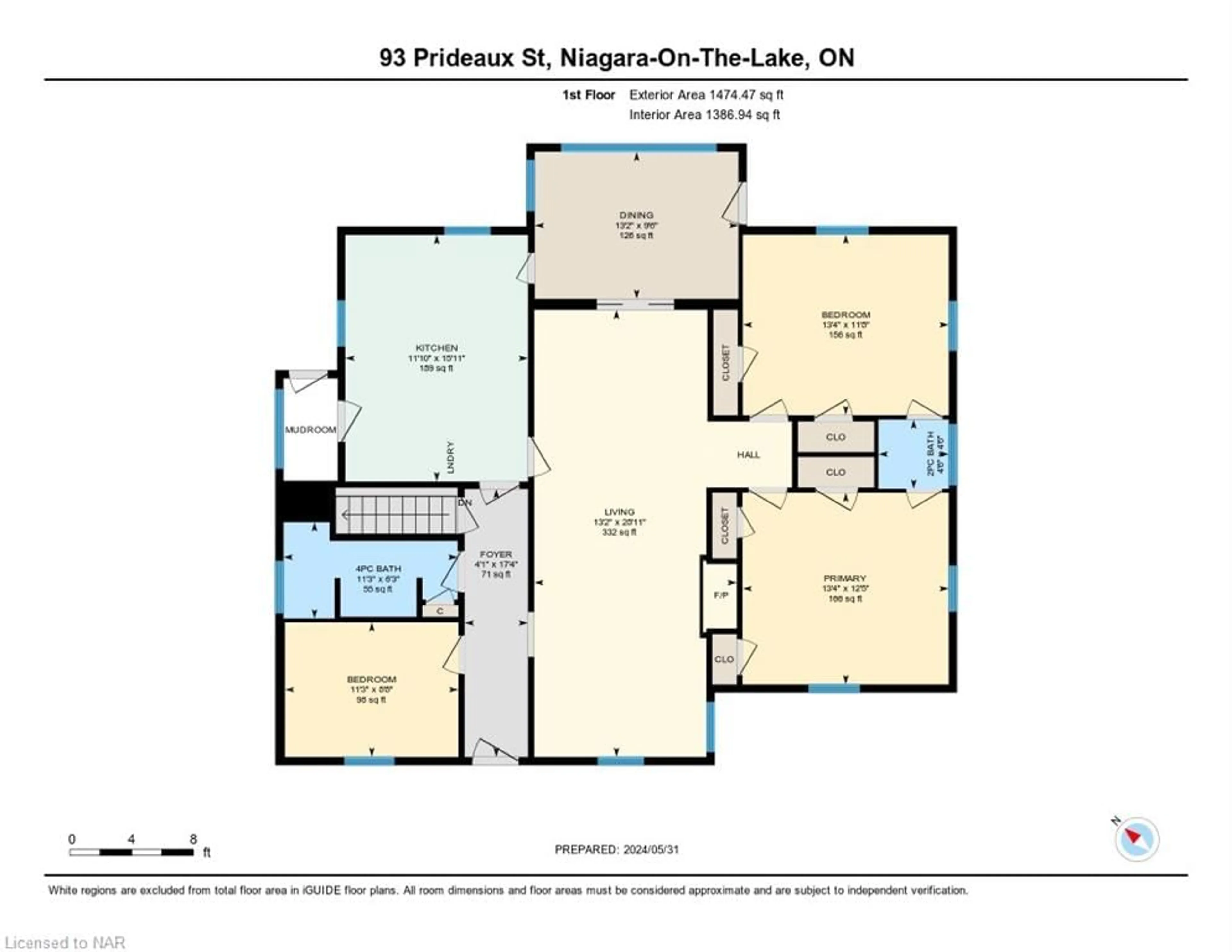 Floor plan for 93 Prideaux St, Niagara-on-the-Lake Ontario L0S 1J0