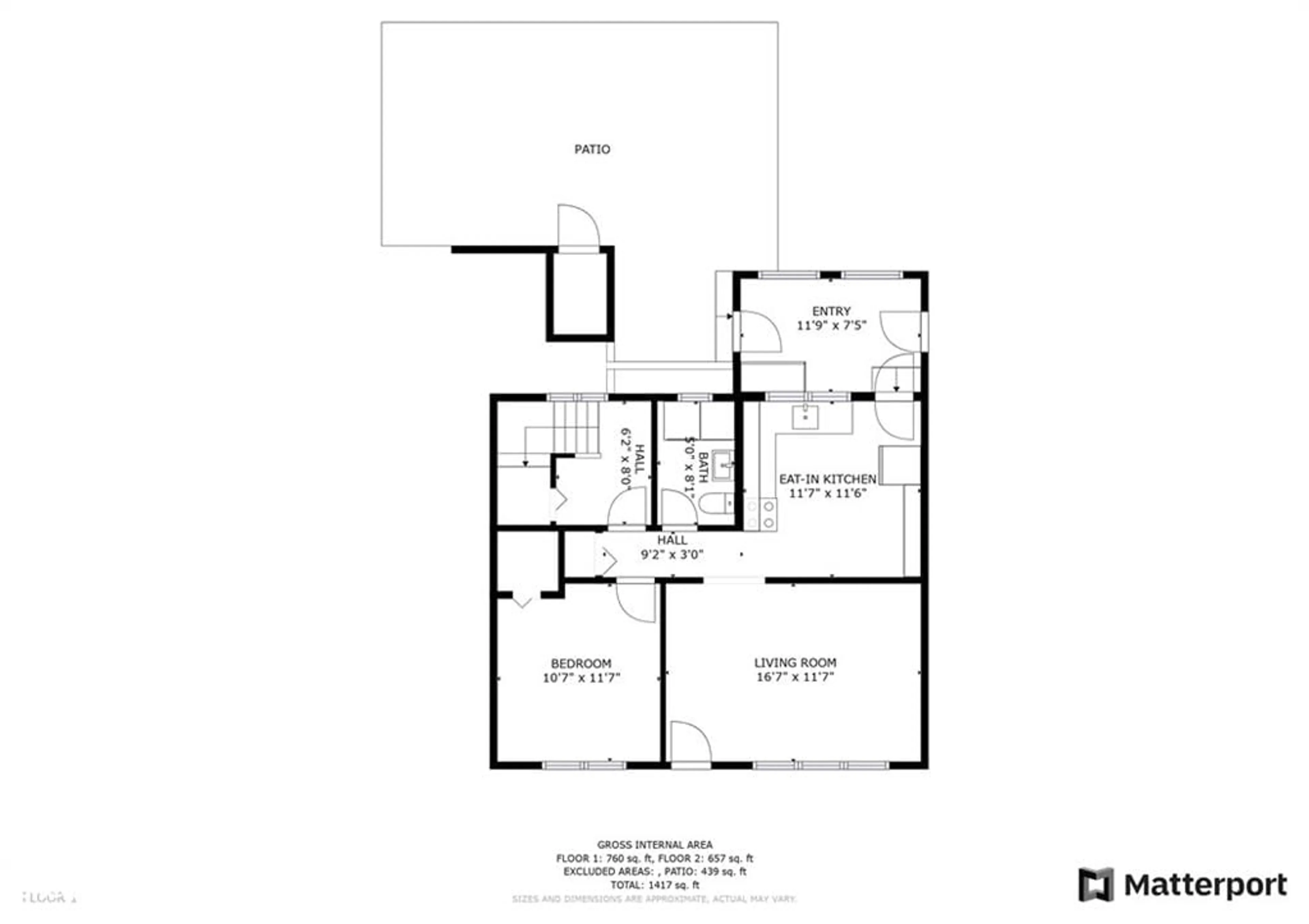 Floor plan for 46 Erie St, Collingwood Ontario L9Y 1P4