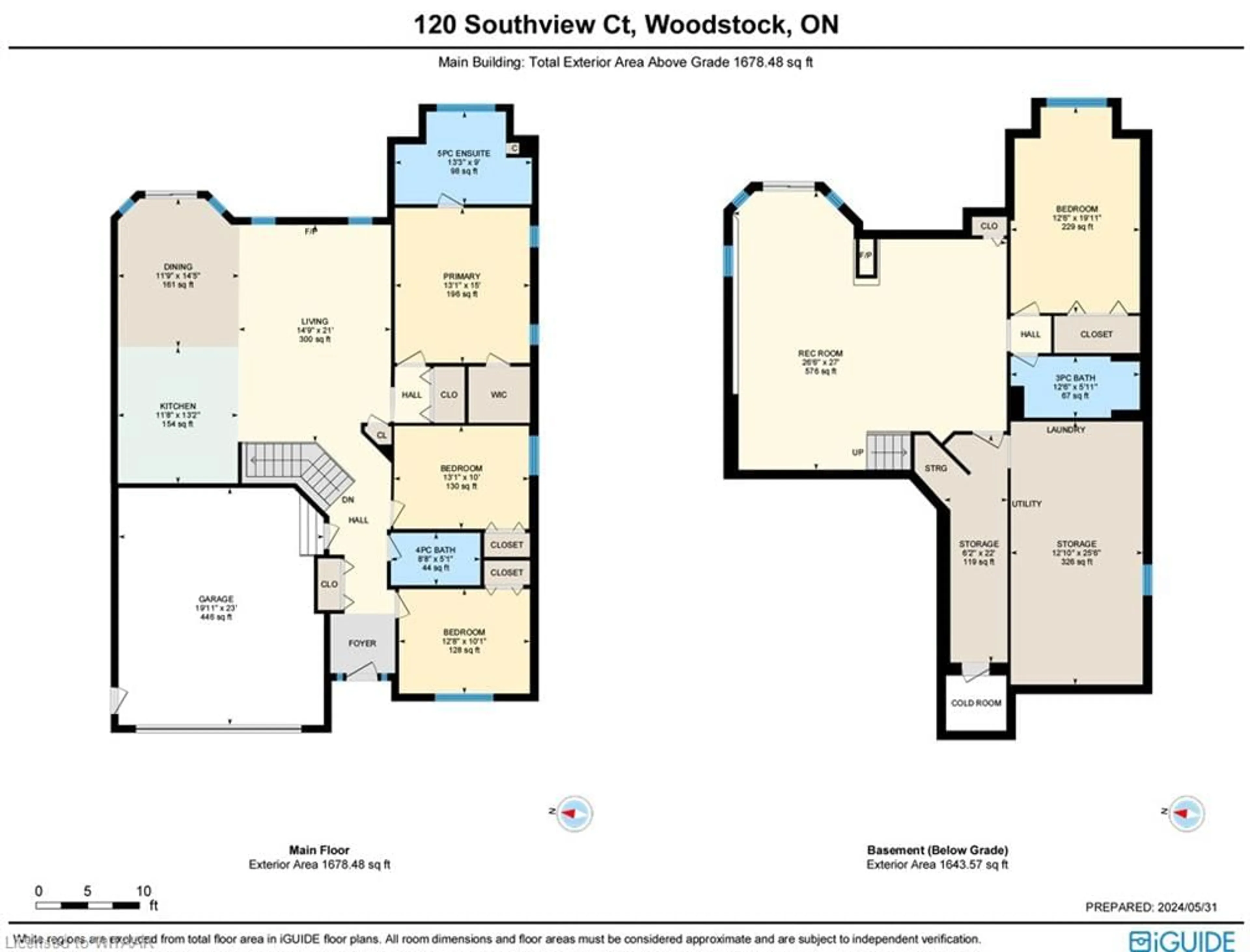 Floor plan for 120 Southview Crt, Woodstock Ontario N4S 9A5