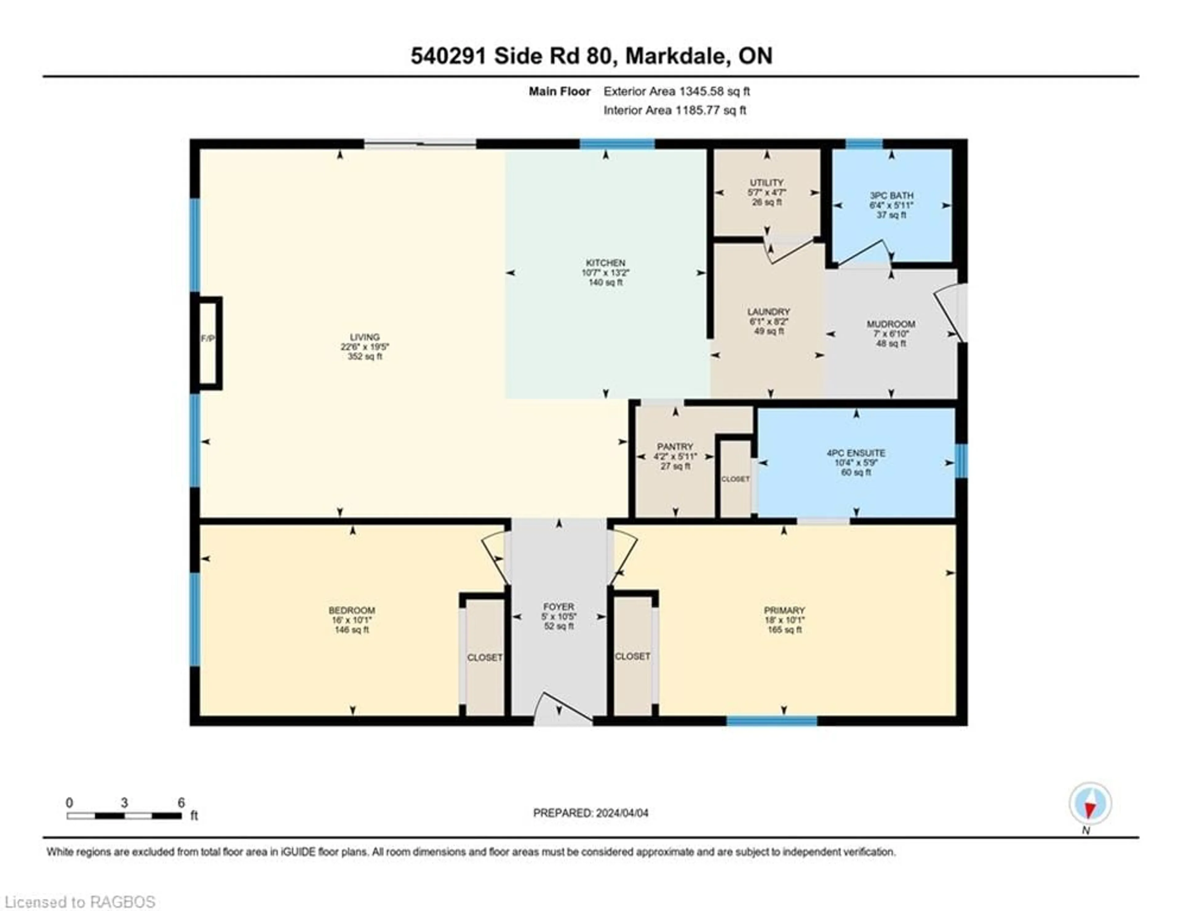 Floor plan for 540291 Sideroad 80, Chatsworth Ontario N0C 1H0