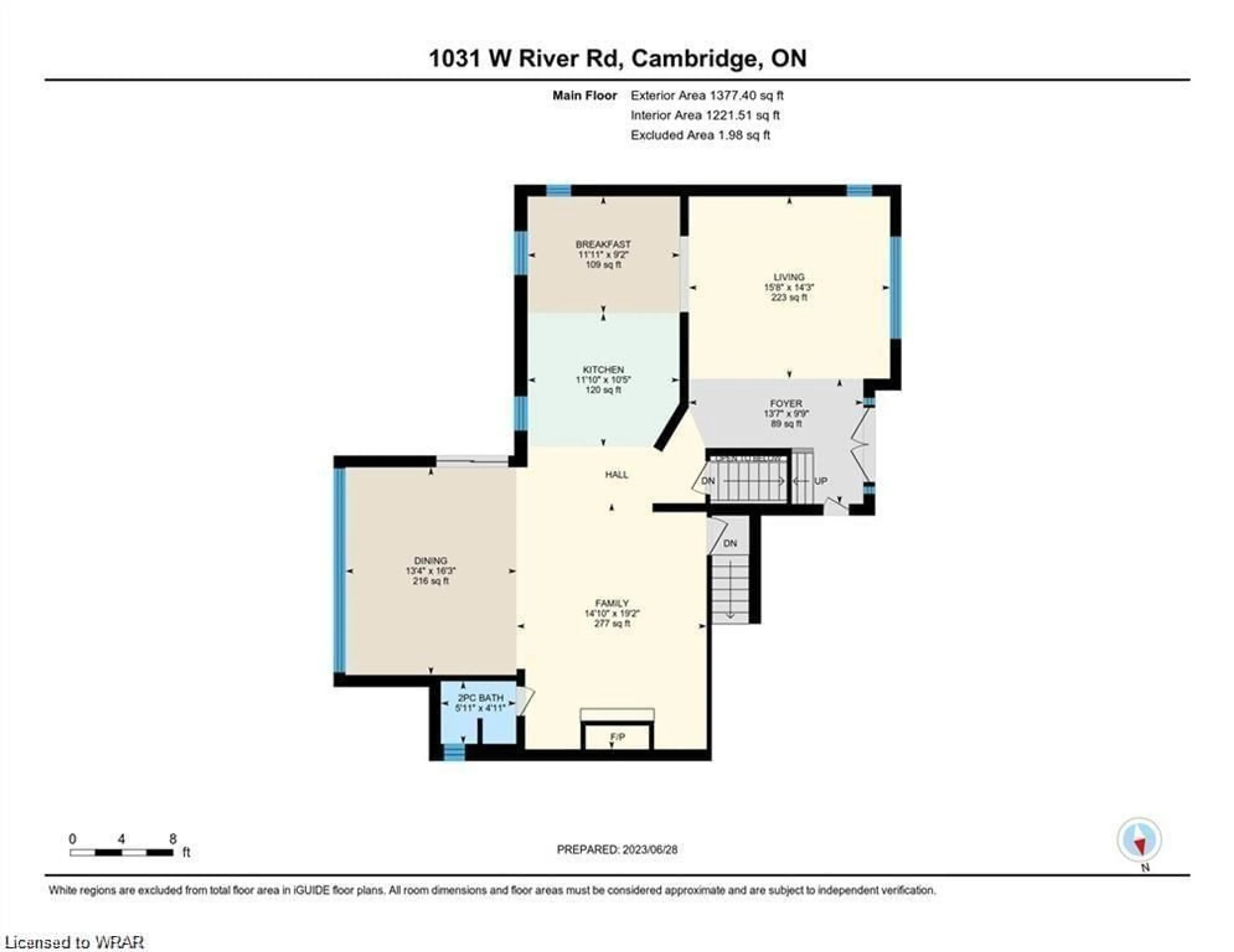 Floor plan for 1031 West River Rd, Cambridge Ontario N1R 5S5