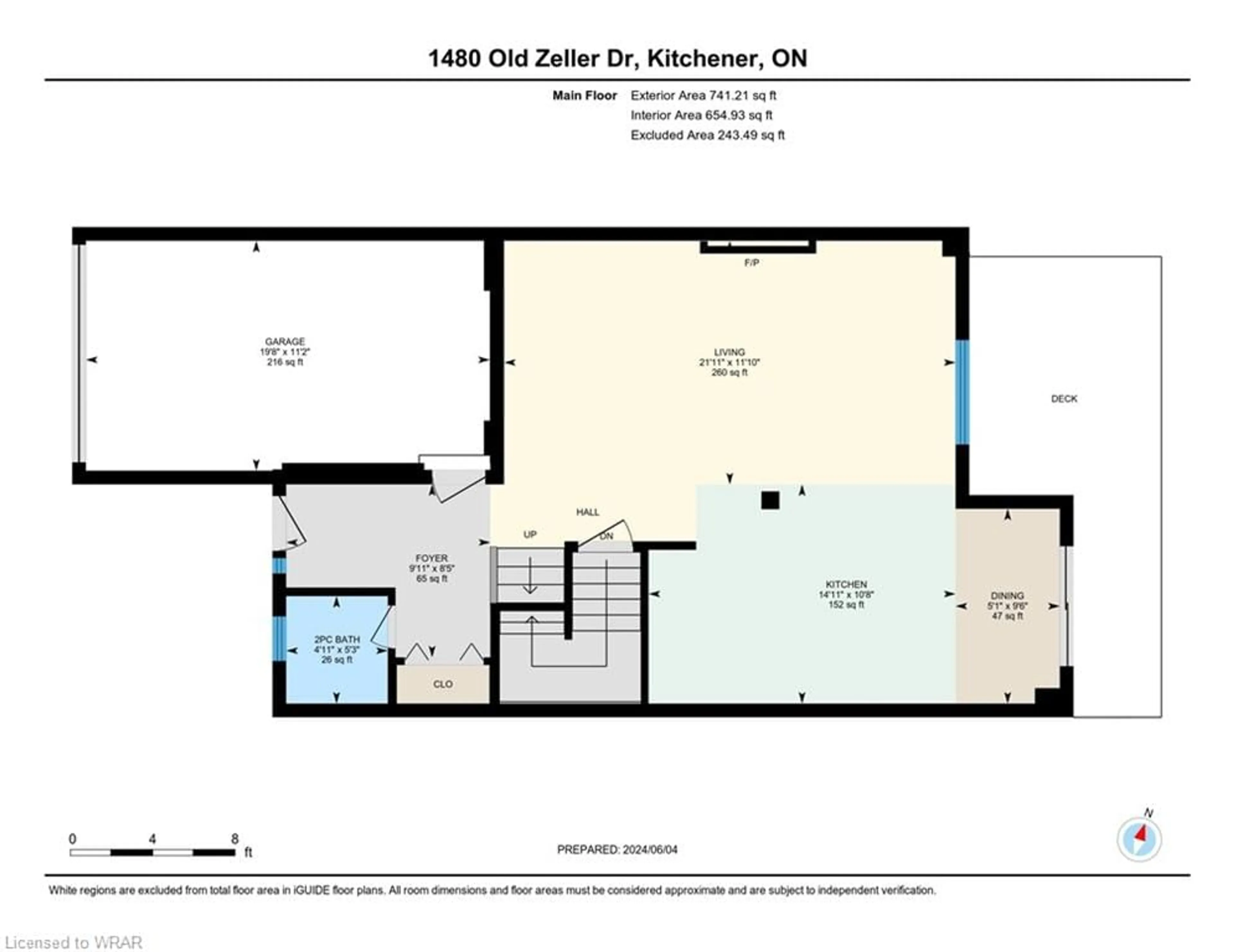 Floor plan for 1480 Old Zeller Dr, Kitchener Ontario N2A 0H3