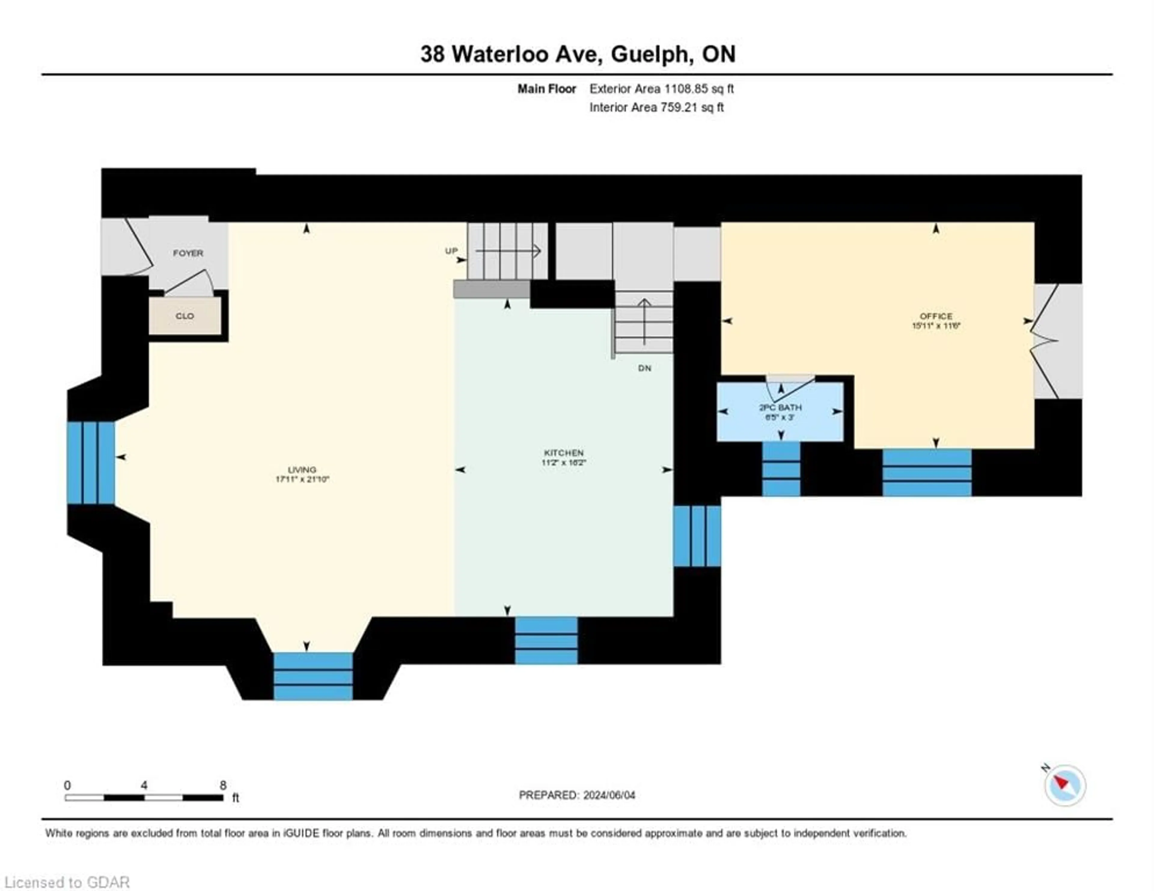 Floor plan for 38 Waterloo Ave, Guelph Ontario N1H 3H5