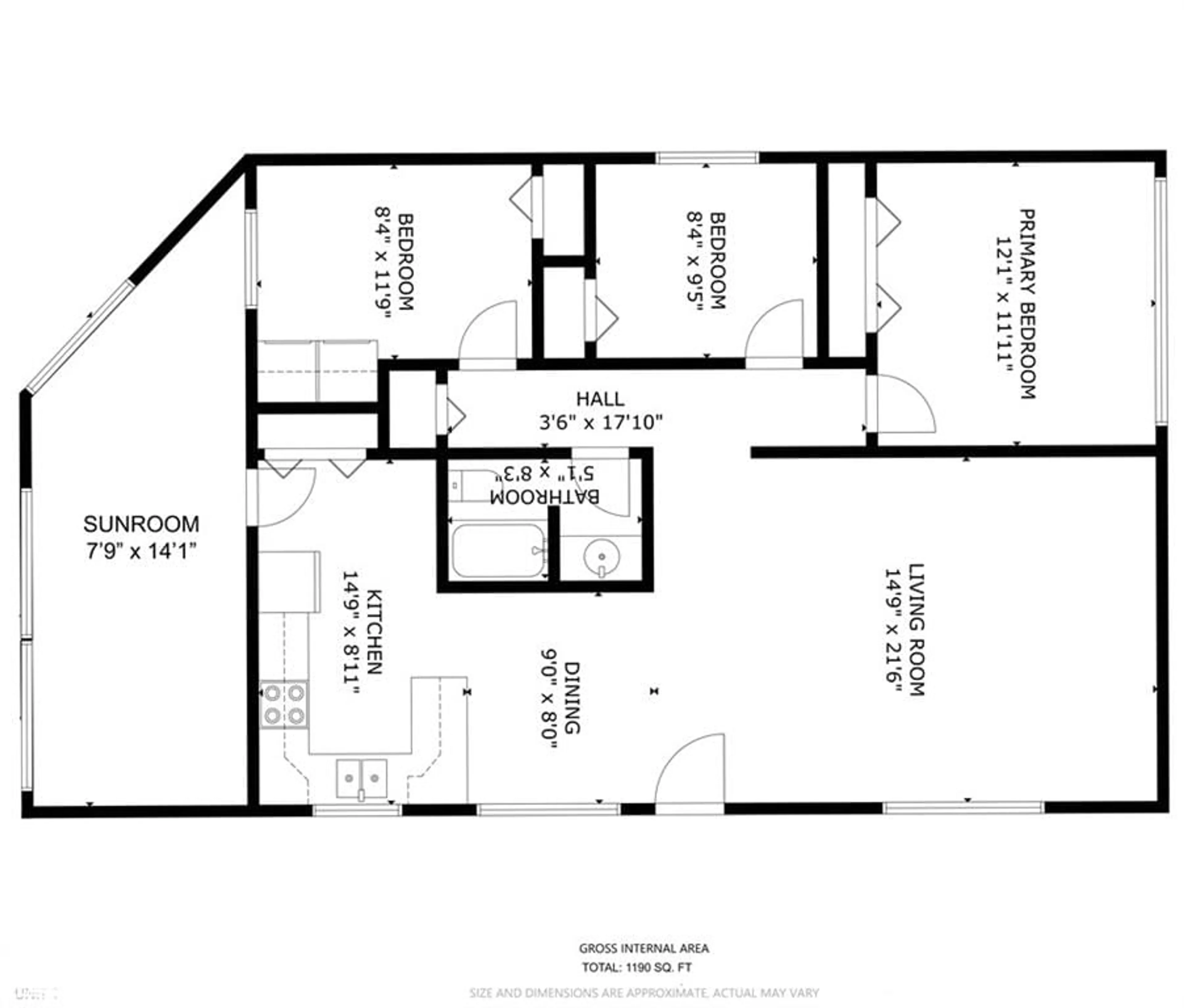 Floor plan for 115 Church St, Parry Sound Ontario P2A 1Z7