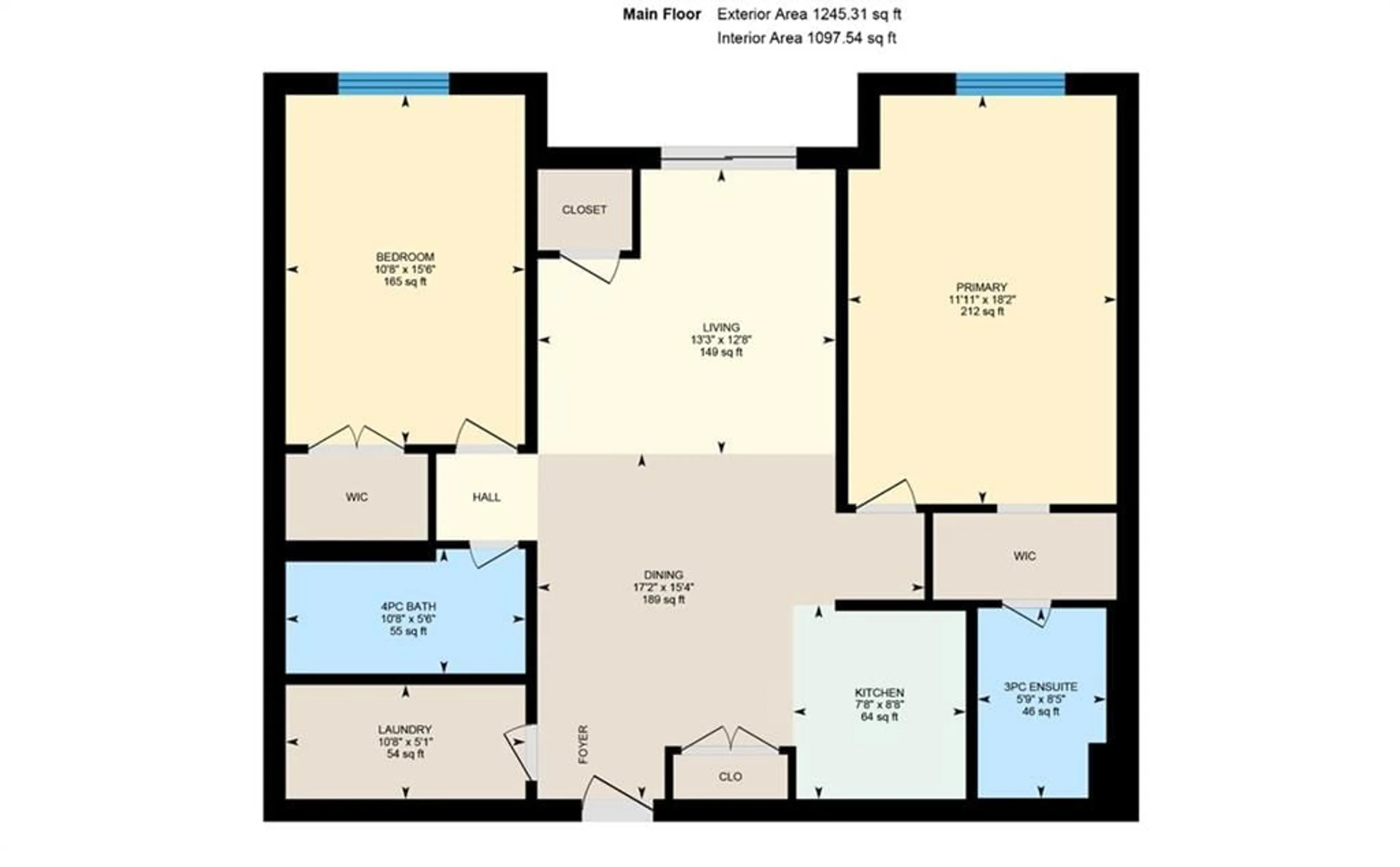 Floor plan for 54 Koda St #112, Barrie Ontario L9J 0J6