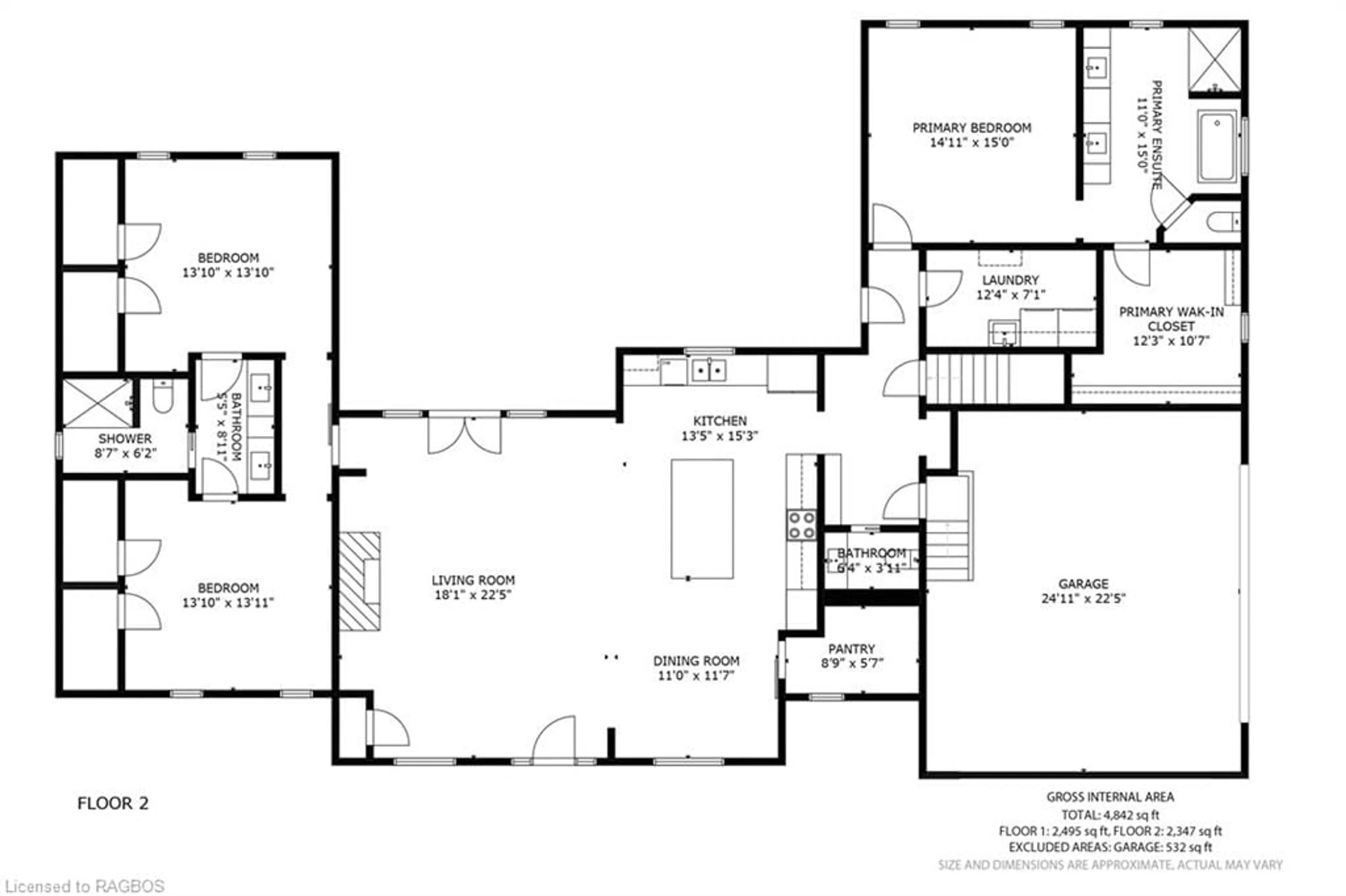 Floor plan for 423474 Concession 6 Rd, West Grey Ontario N0G 1R0