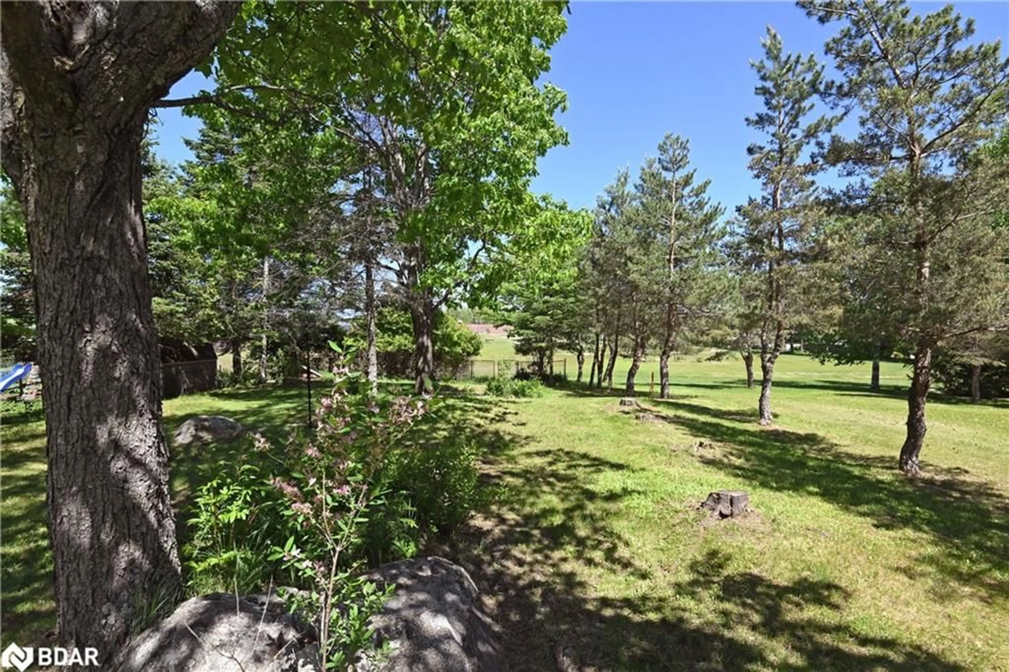 Fenced yard for 14 Marshall Park Dr, North Bay Ontario P1A 2N9