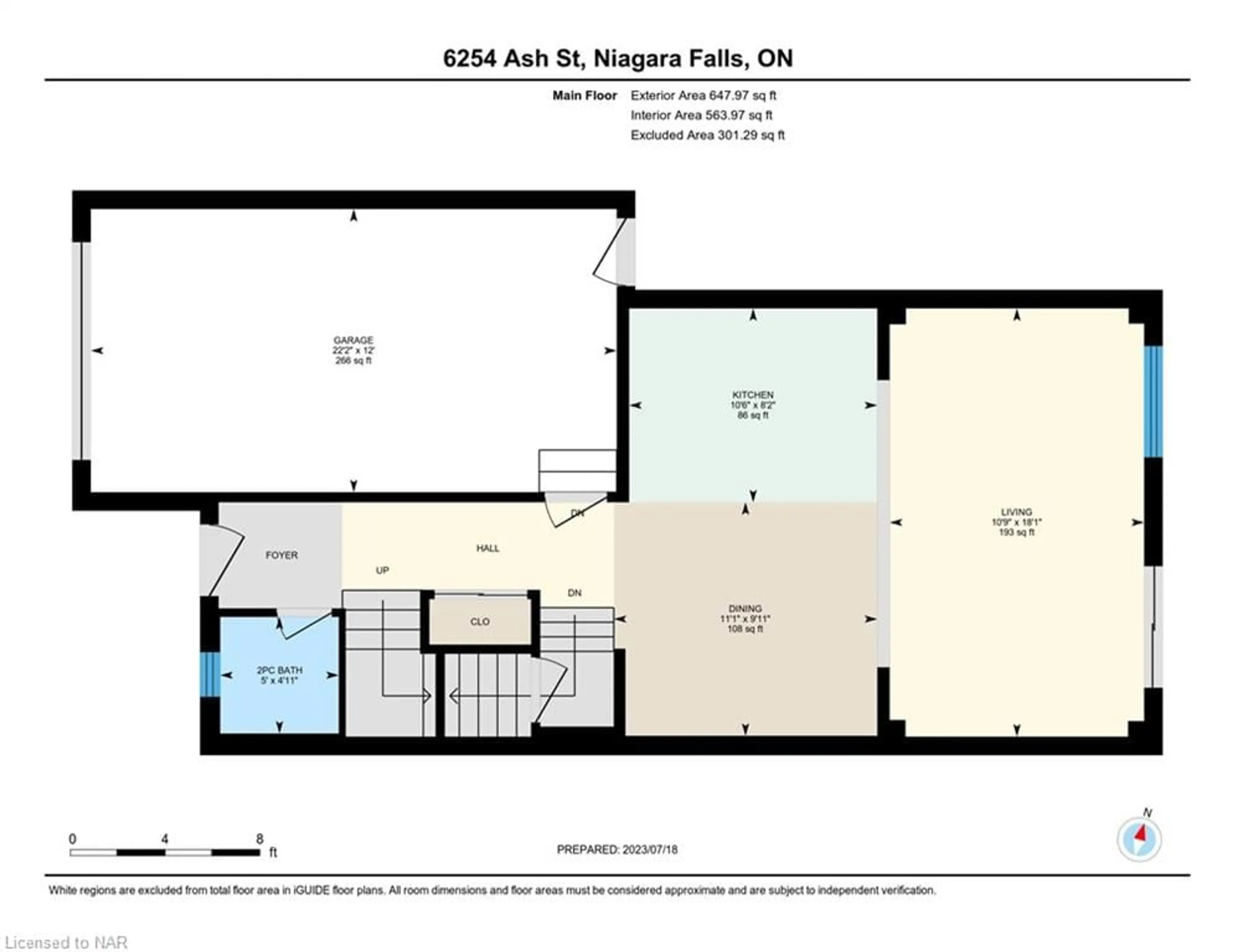 Floor plan for 6254 Ash St, Niagara Falls Ontario L2G 2H5