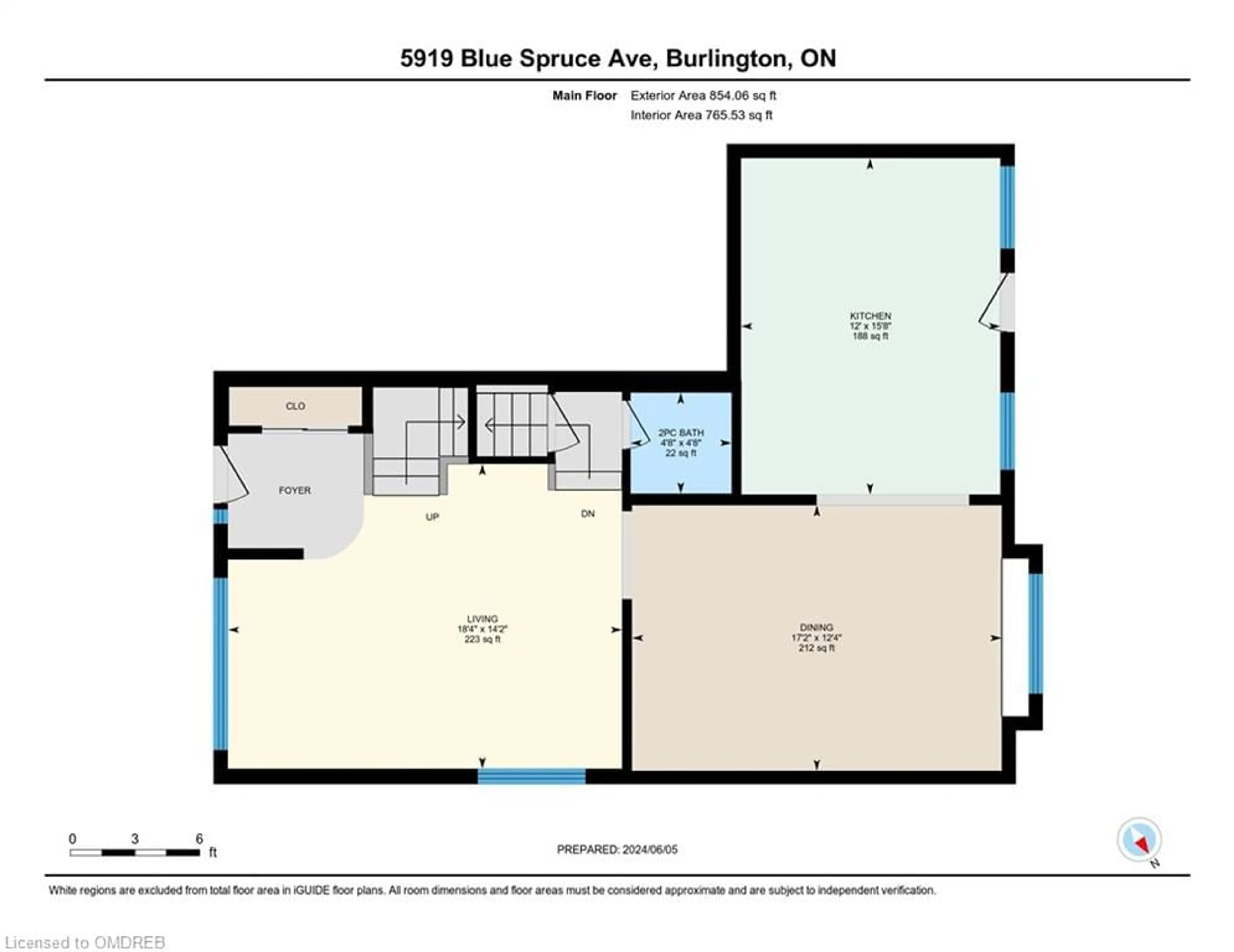 Floor plan for 5919 Blue Spruce Ave, Burlington Ontario L7L 6T3