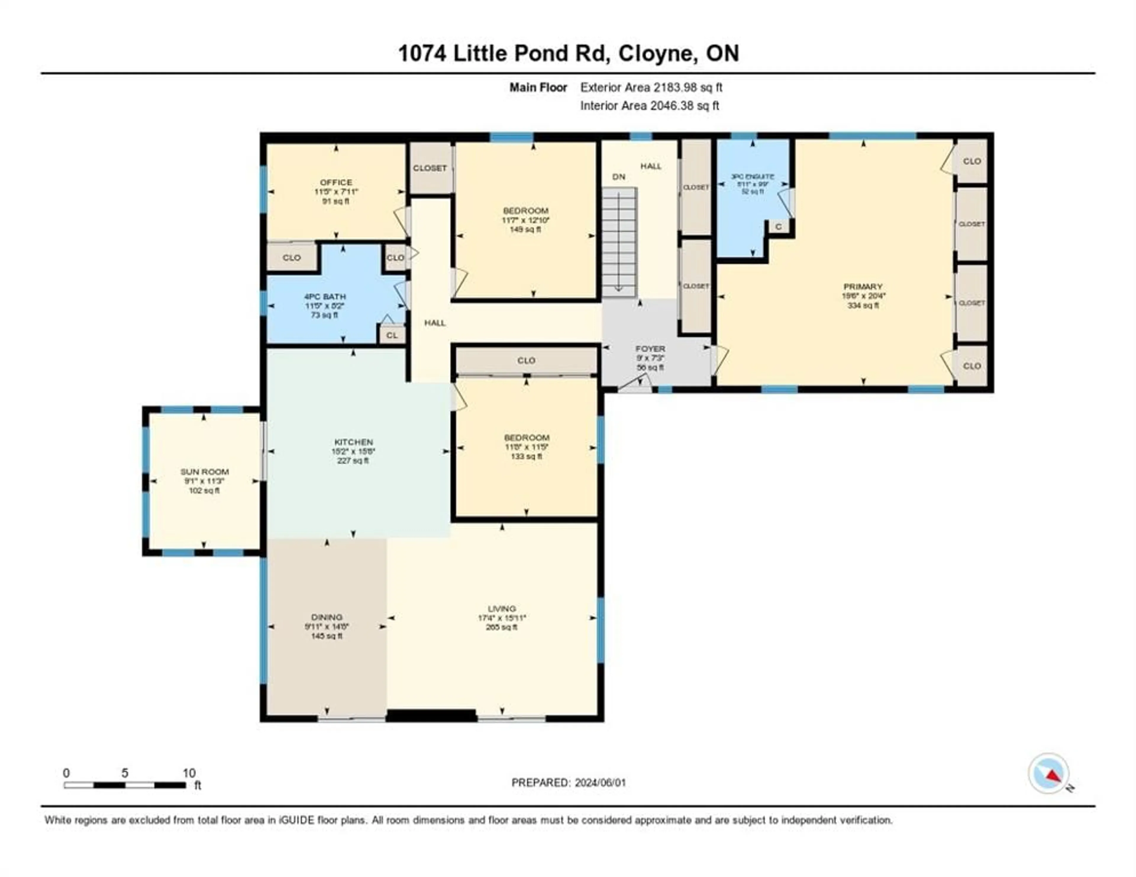 Floor plan for 1074 Little Pond Road Rd, Cloyne Ontario K0H 1K0