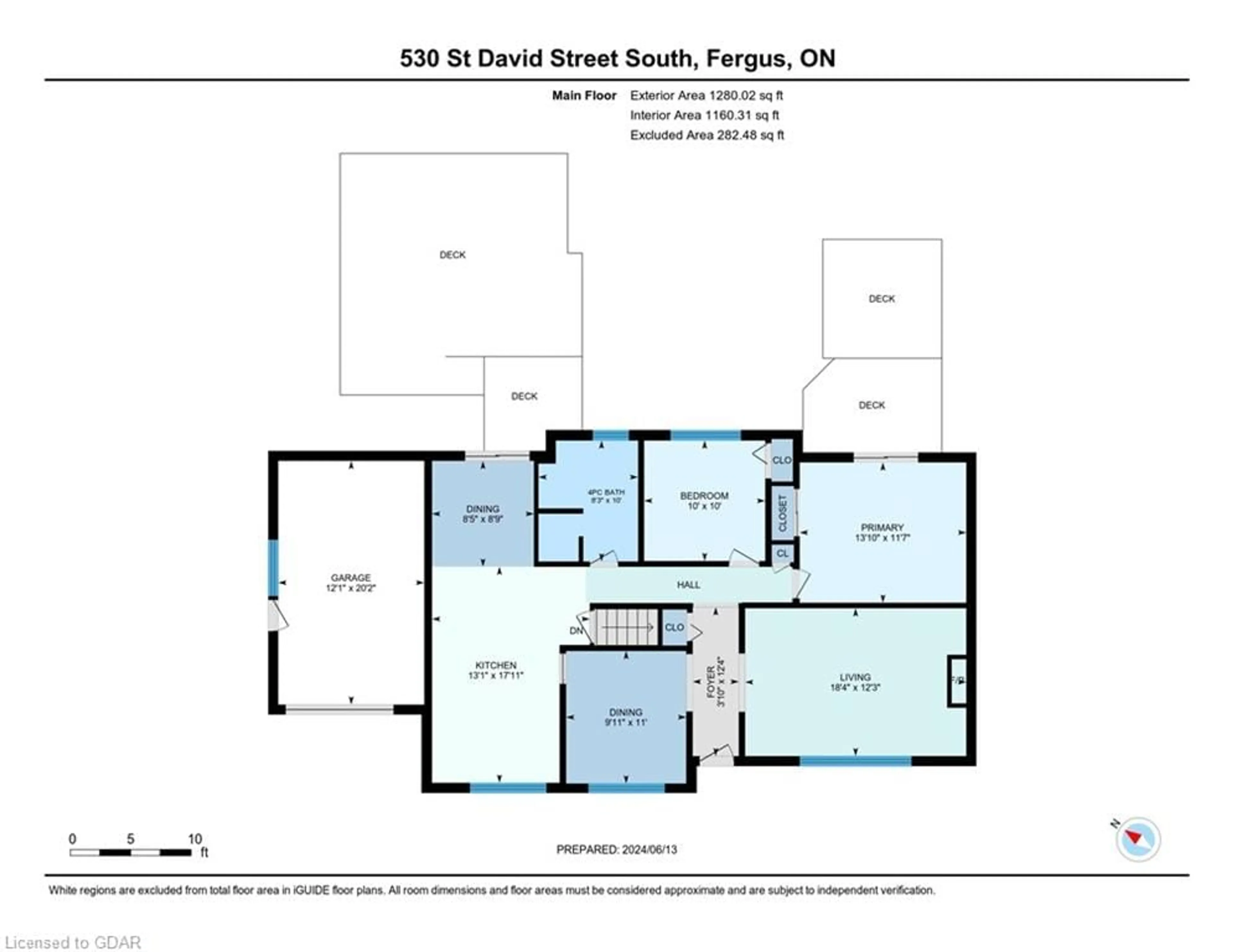 Floor plan for 530 St David St, Fergus Ontario N1M 2L9