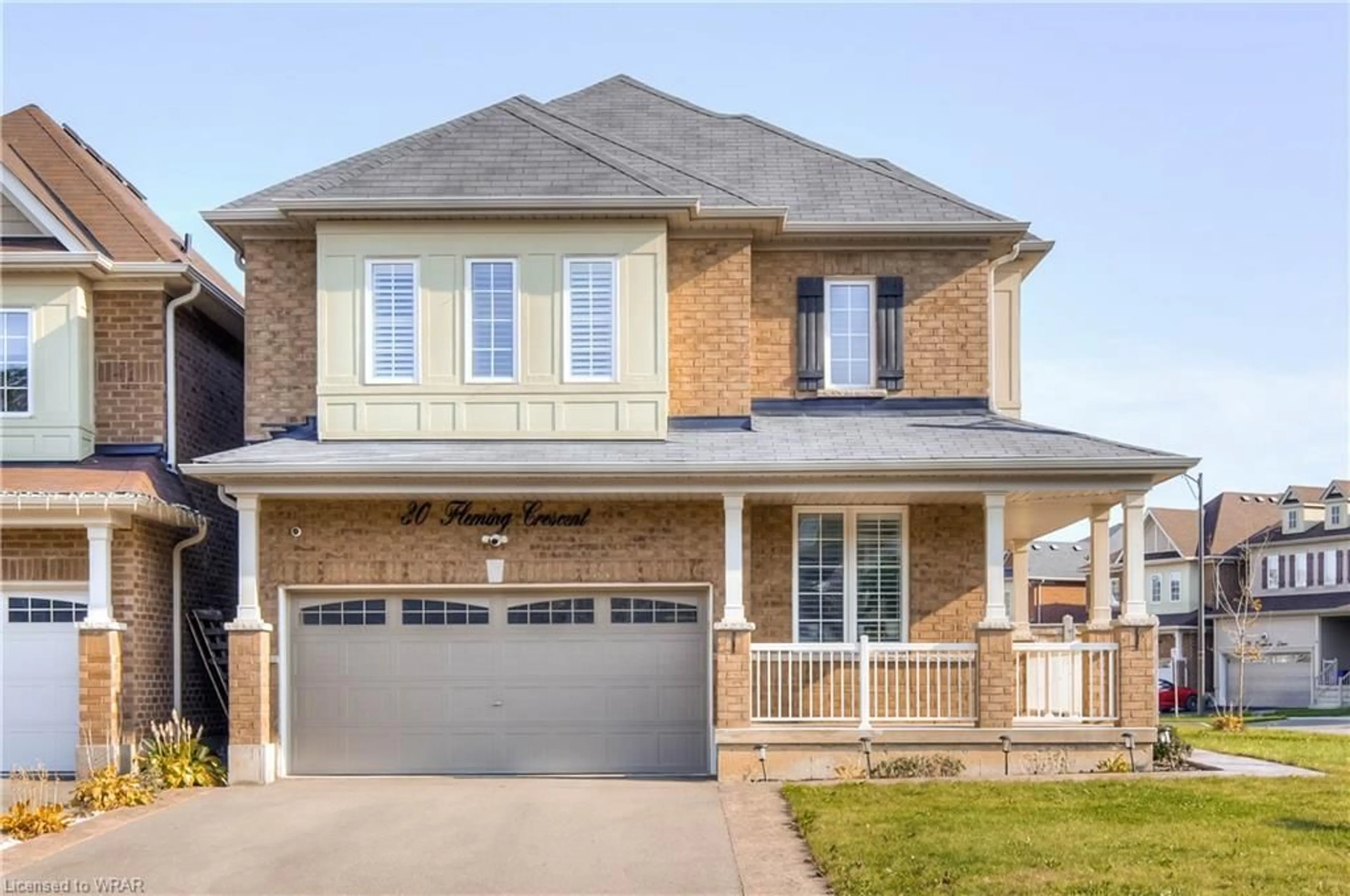 Home with brick exterior material for 30 Fleming Cres, Caledonia Ontario N3W 0C4