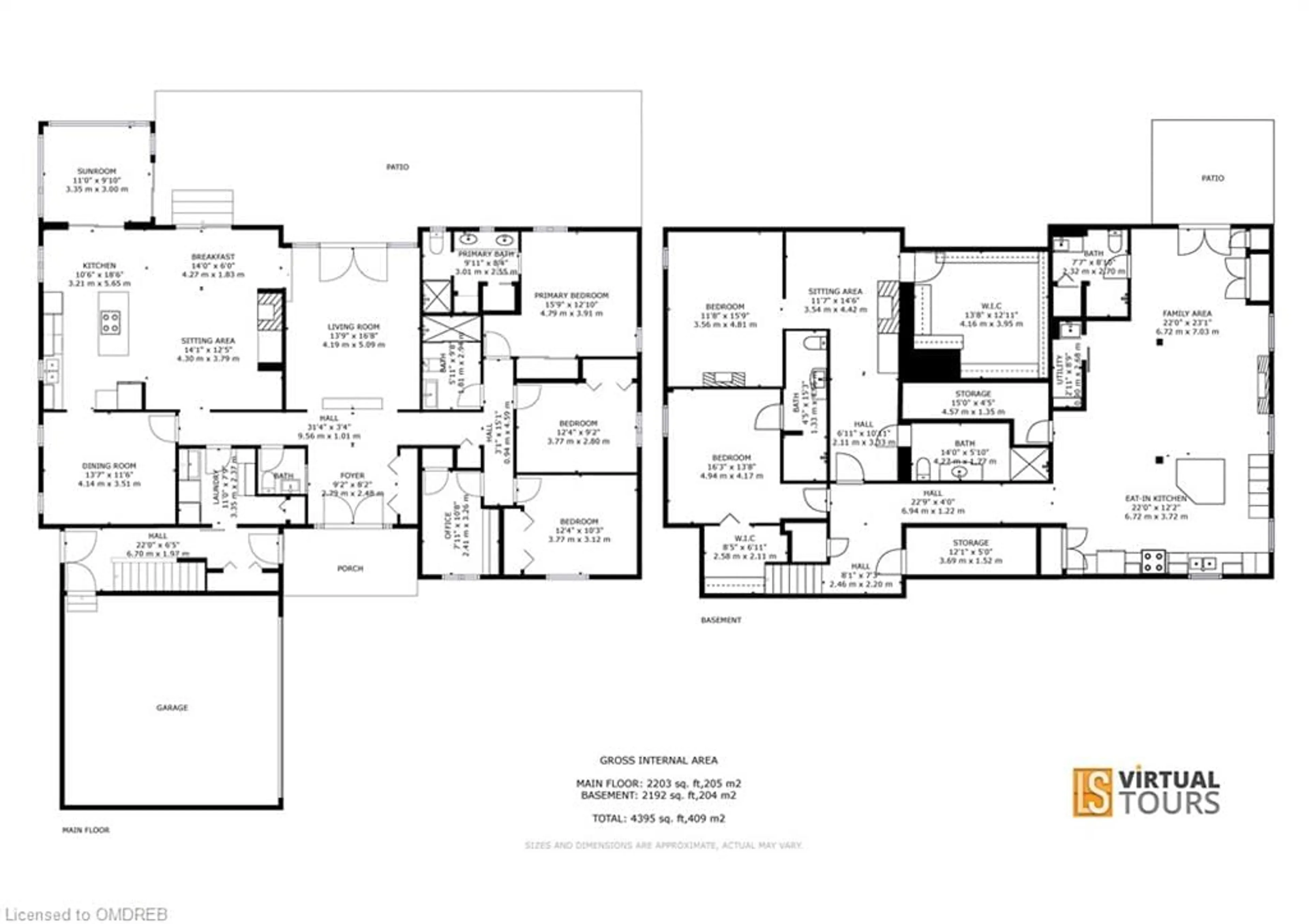 Floor plan for 184 Dundas St, Waterdown Ontario L8N 2Z7