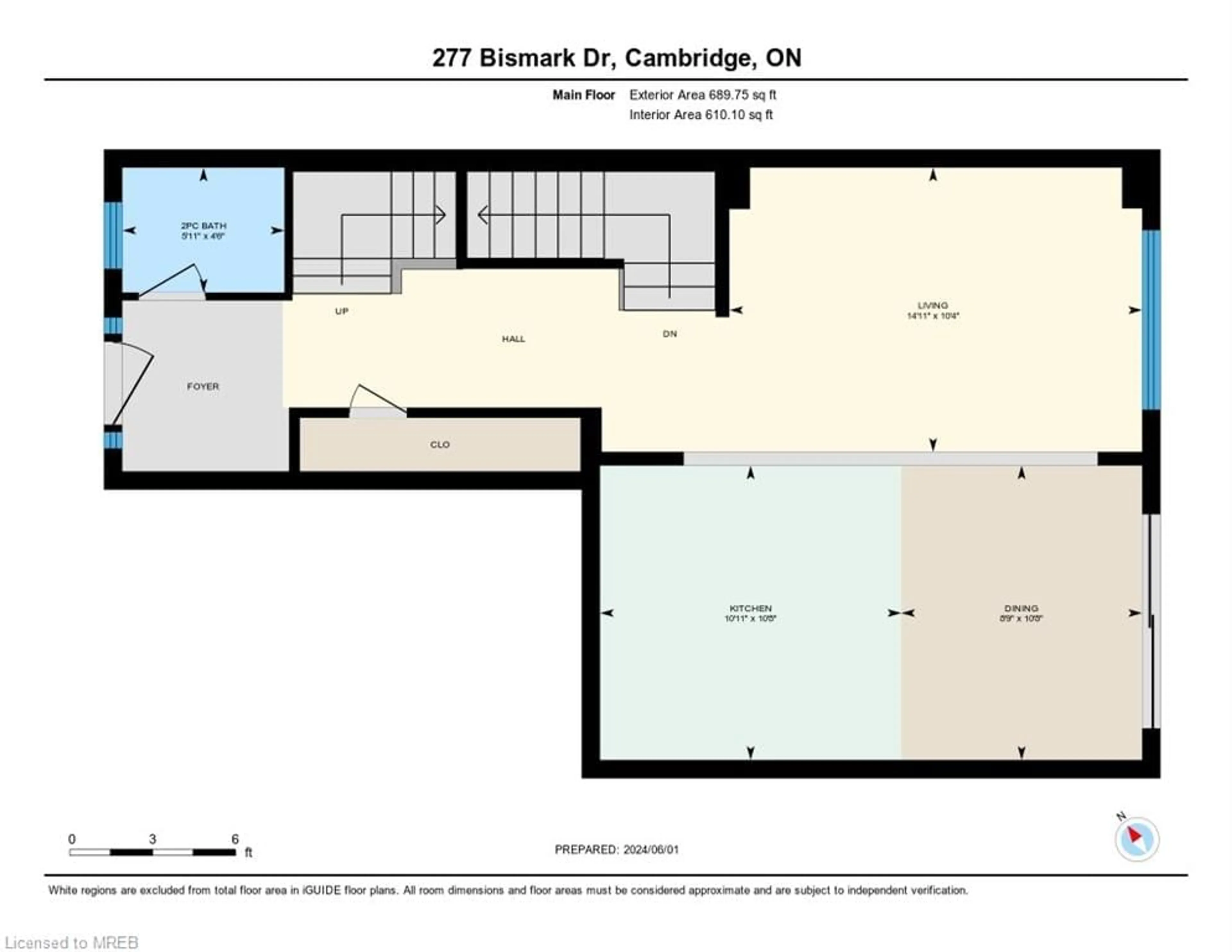 Floor plan for 277 Bismark Drive, Cambridge Ontario N1S 0C6