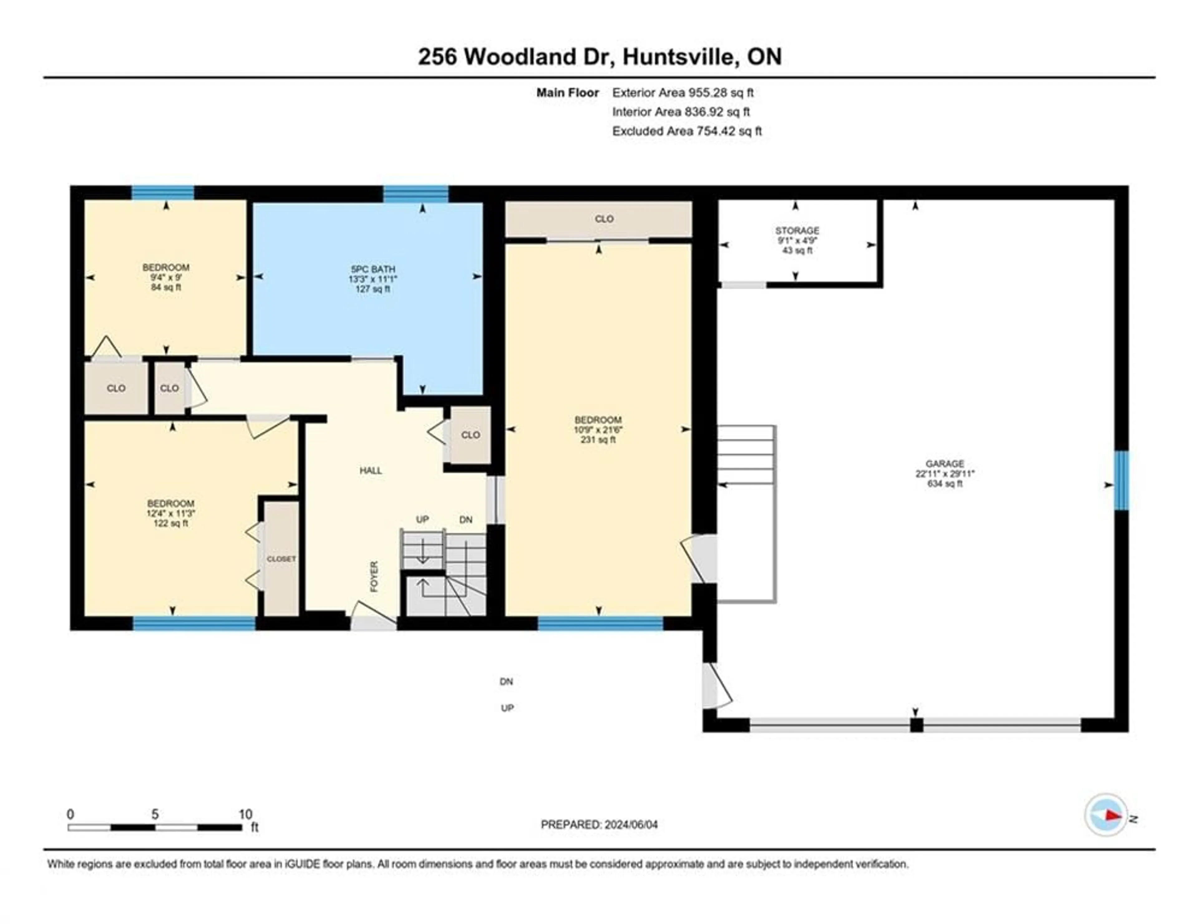 Floor plan for 256 Woodland Dr, Huntsville Ontario P1H 1A6