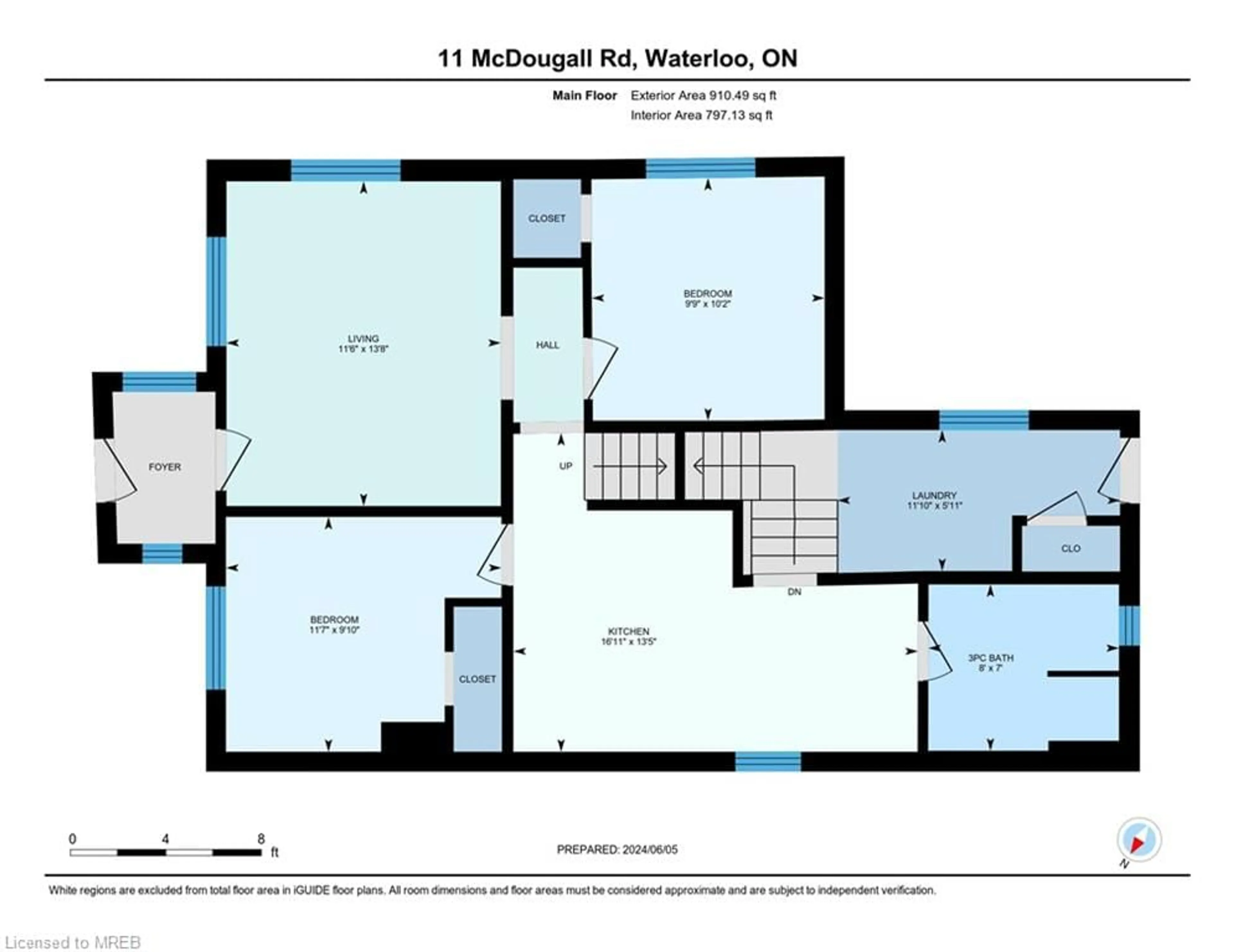 Floor plan for 11 Mcdougall Rd, Waterloo Ontario N2L 2W4