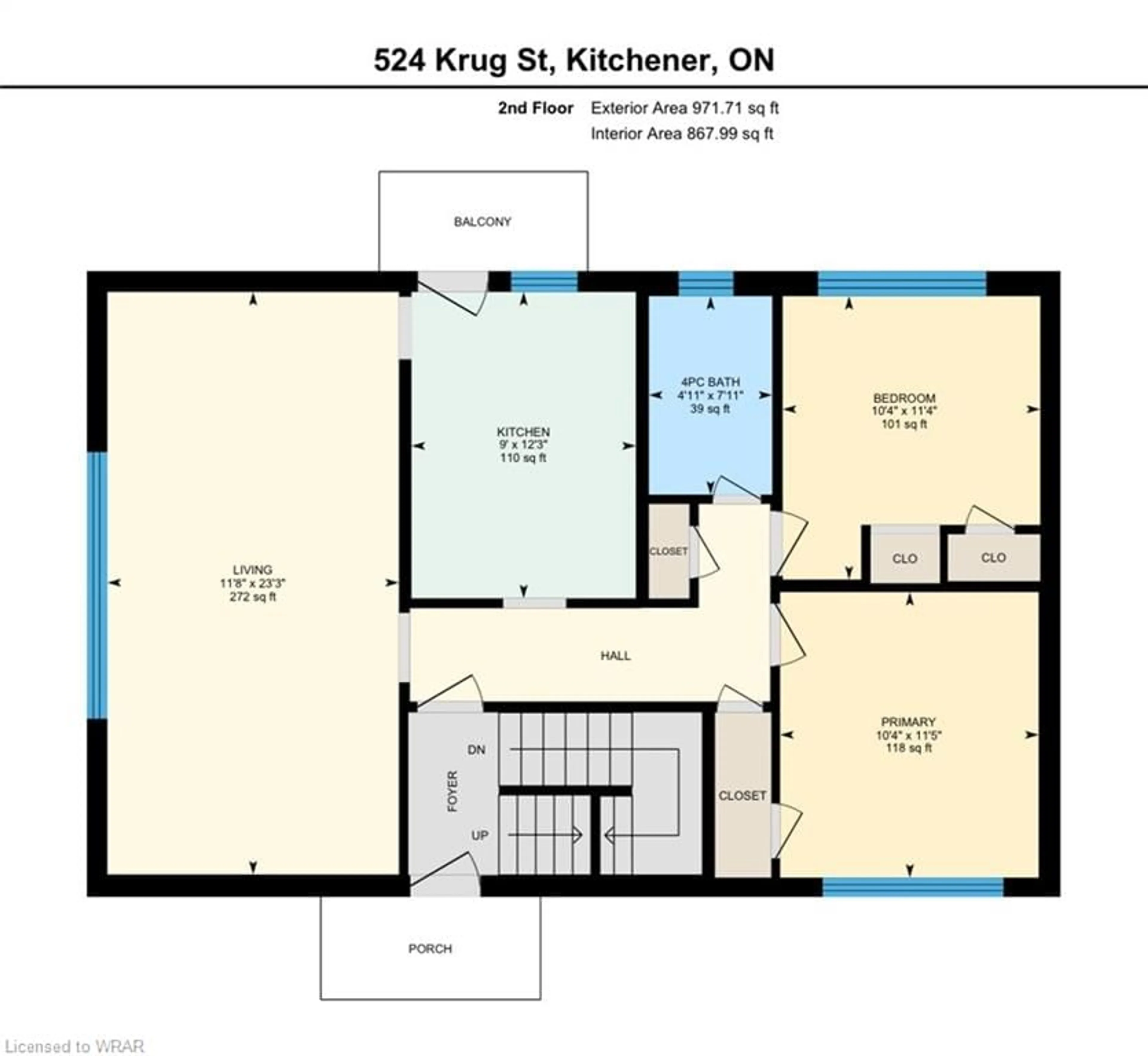 Floor plan for 524 Krug St, Kitchener Ontario N2B 1L6