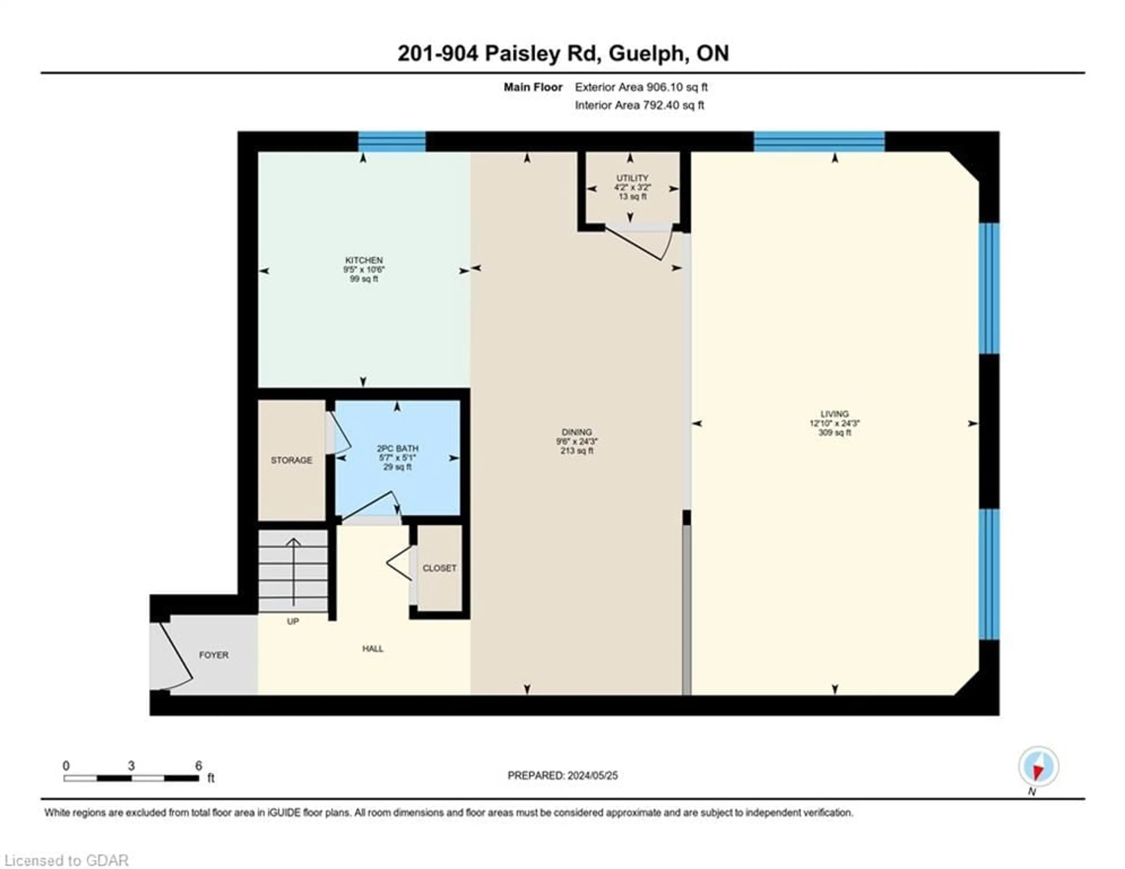 Floor plan for 904 Paisley Rd #201, Guelph Ontario N1K 0C6