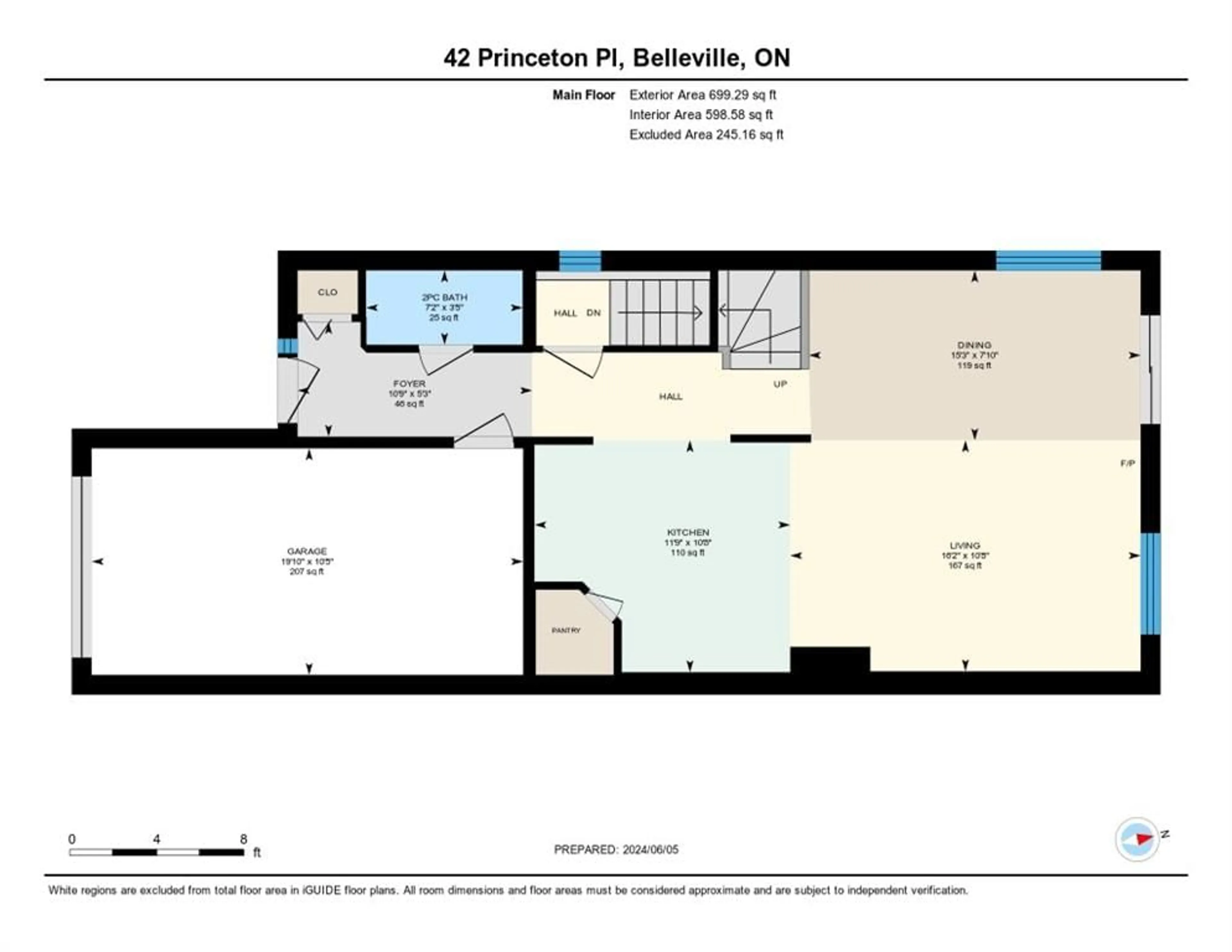 Floor plan for 42 Princeton Pl, Belleville Ontario K8N 0B3