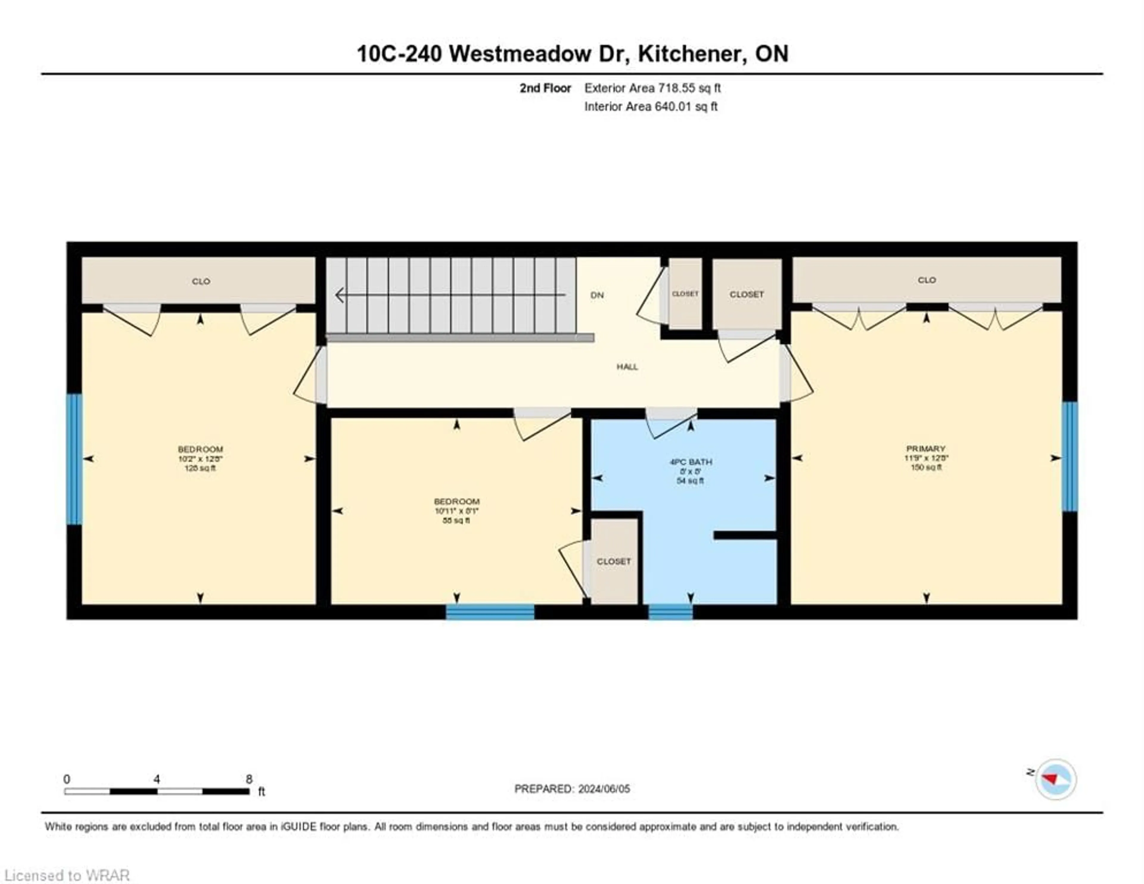 Floor plan for 240 Westmeadow Dr #10C, Kitchener Ontario N2N 0A1