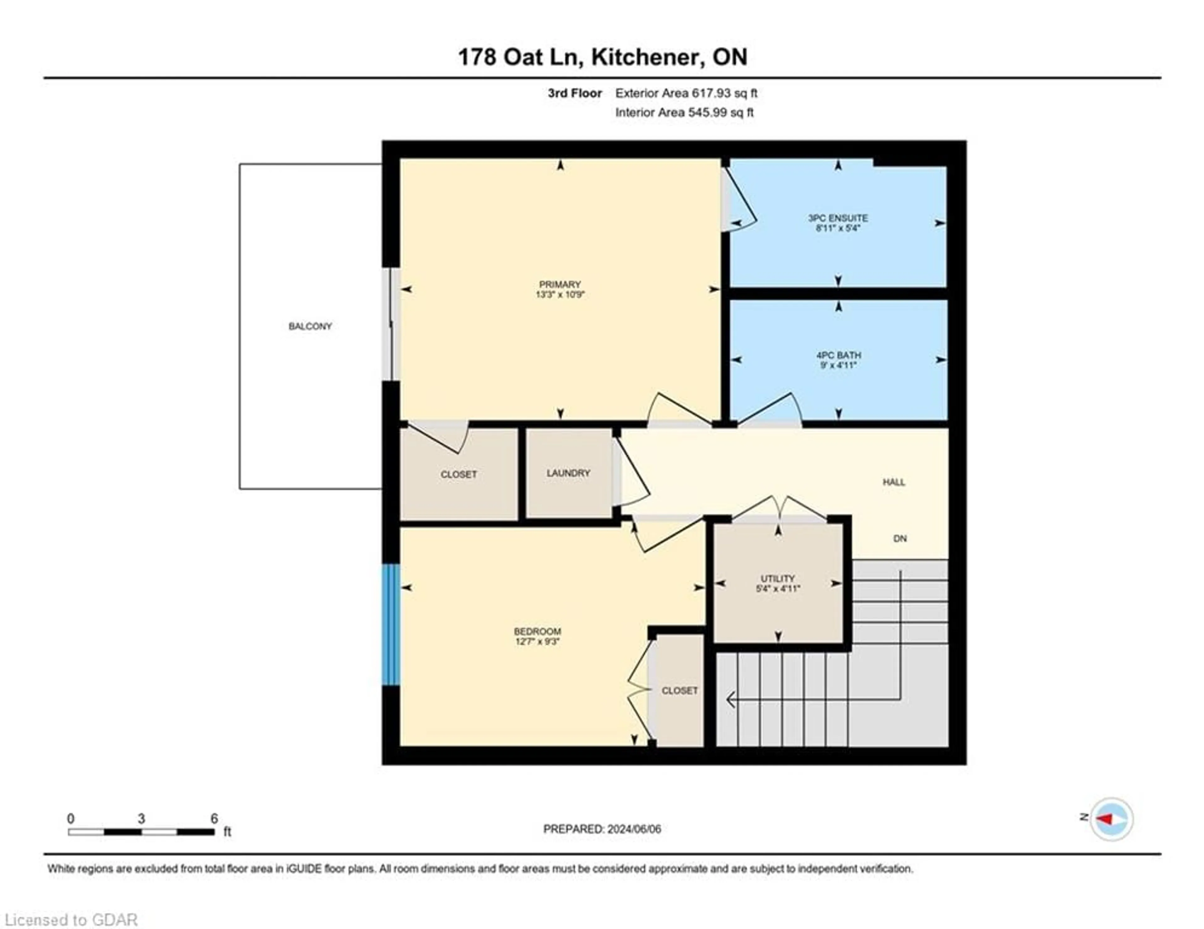 Floor plan for 178 Oat Lane, Kitchener Ontario N2R 0S8