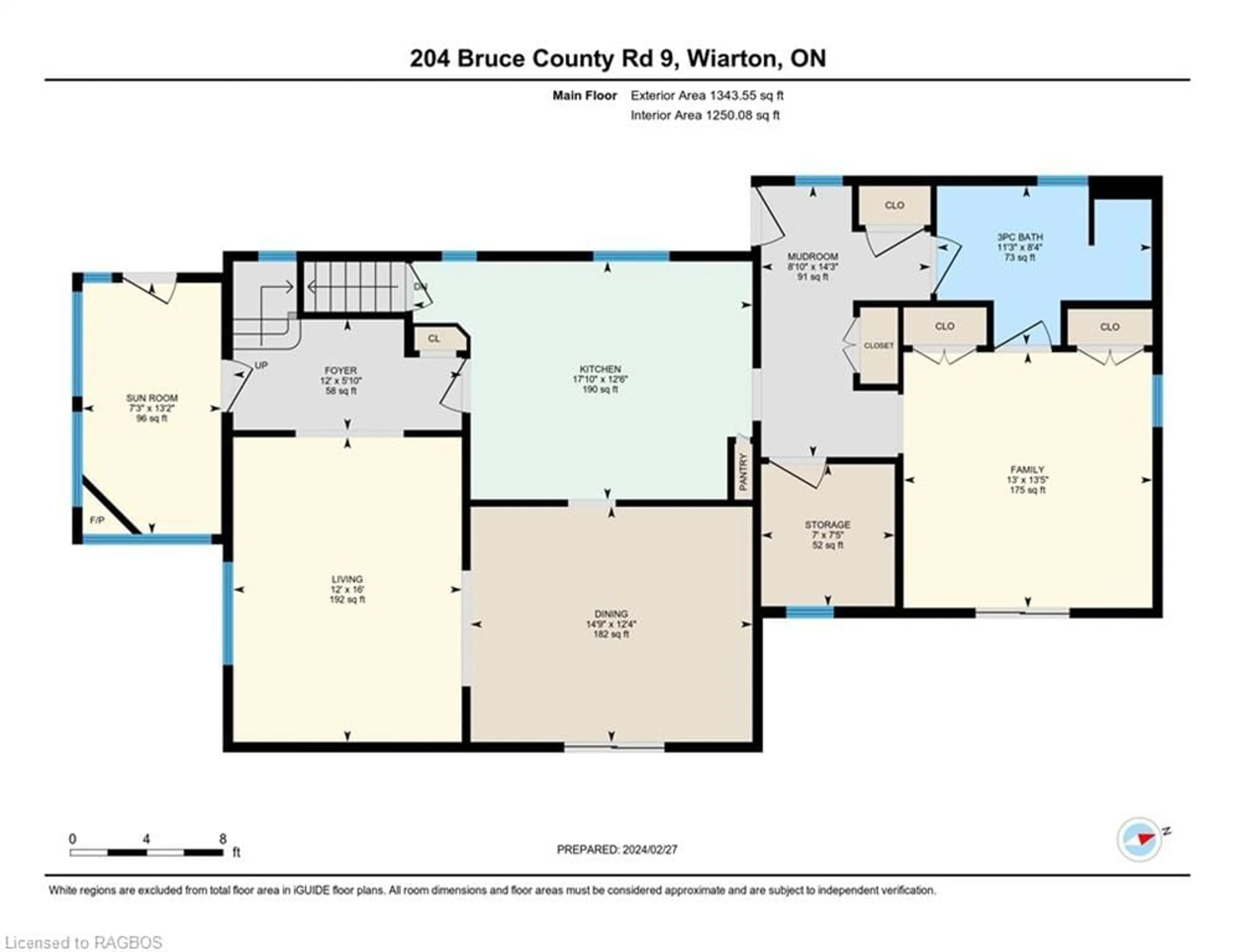 Floor plan for 204 Bruce Rd 9, Colpoy's Bay Ontario N0H 2T0