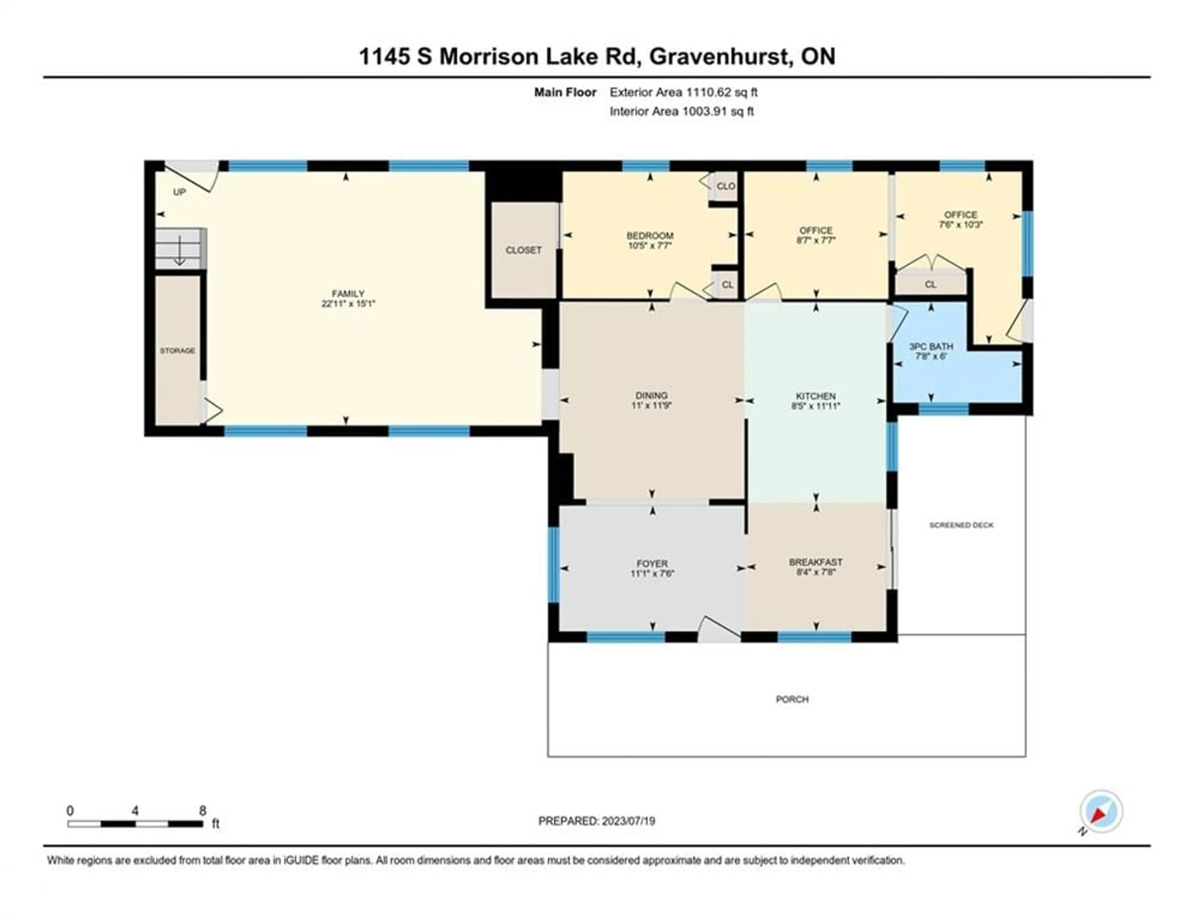 Floor plan for 1145 South Morrison Lake Rd, Kilworthy Ontario P0E 1G0