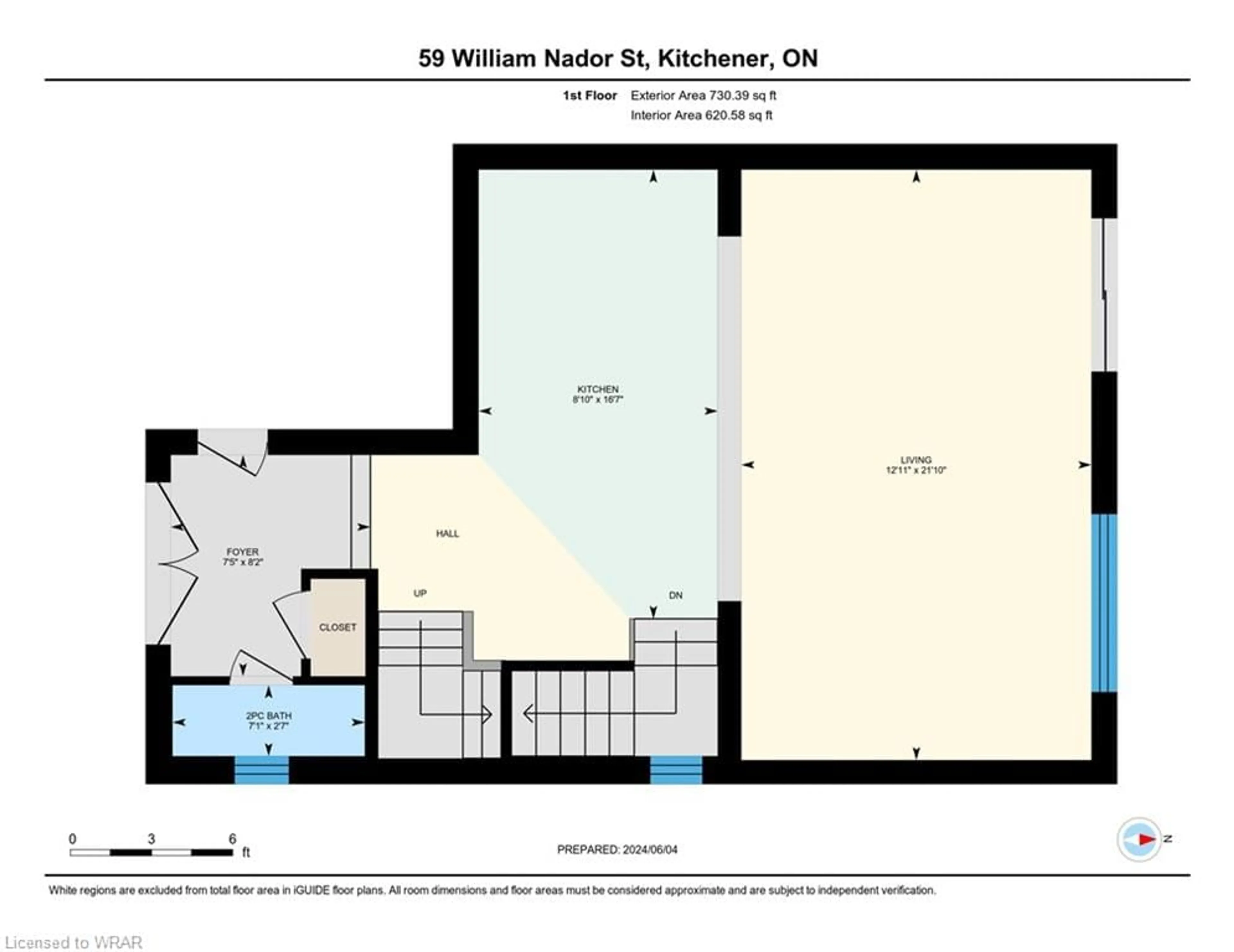 Floor plan for 59 William Nador St, Kitchener Ontario N2R 0S3