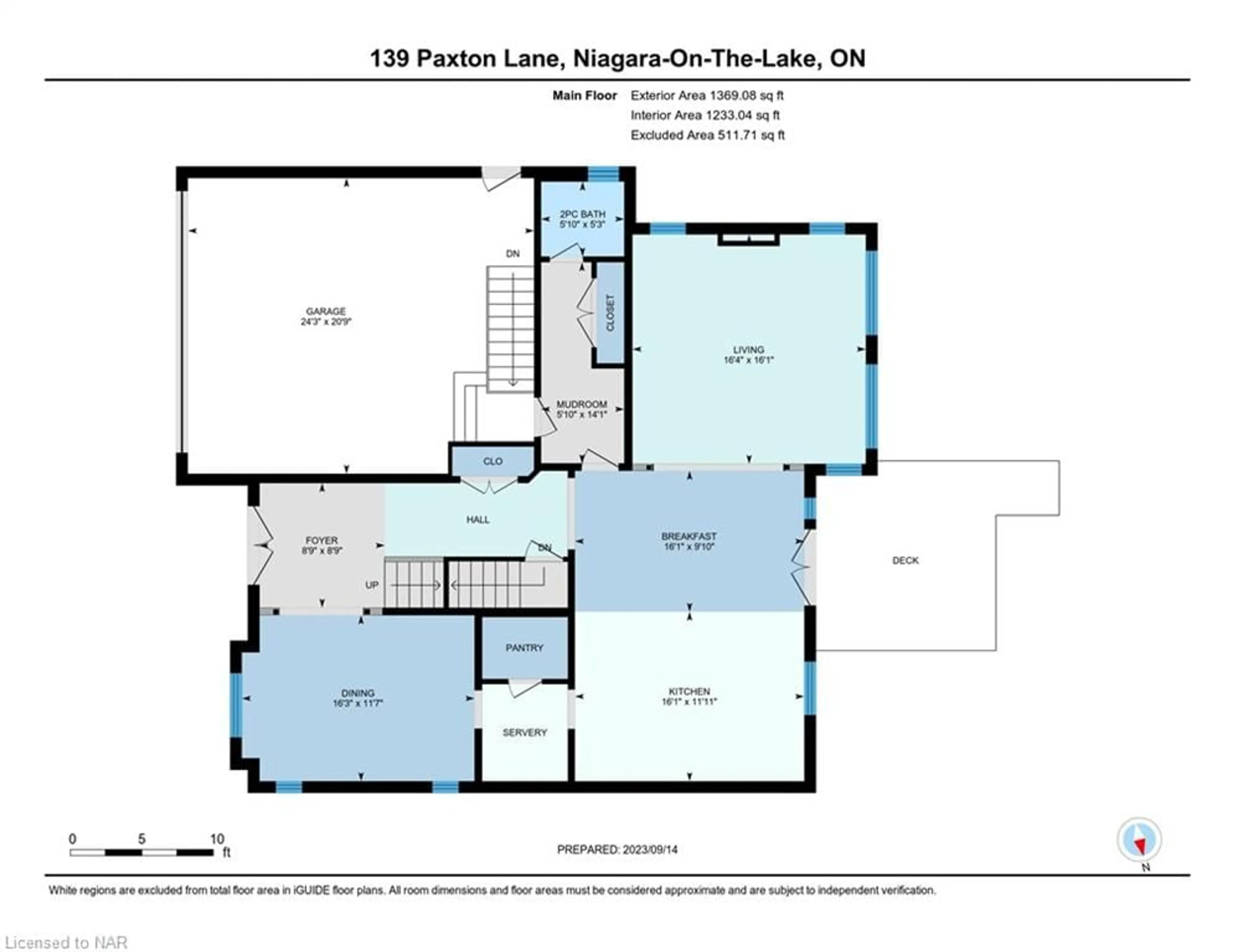 Floor plan for 139 Paxton Lane Lane, Niagara-on-the-Lake Ontario L0S 1J0