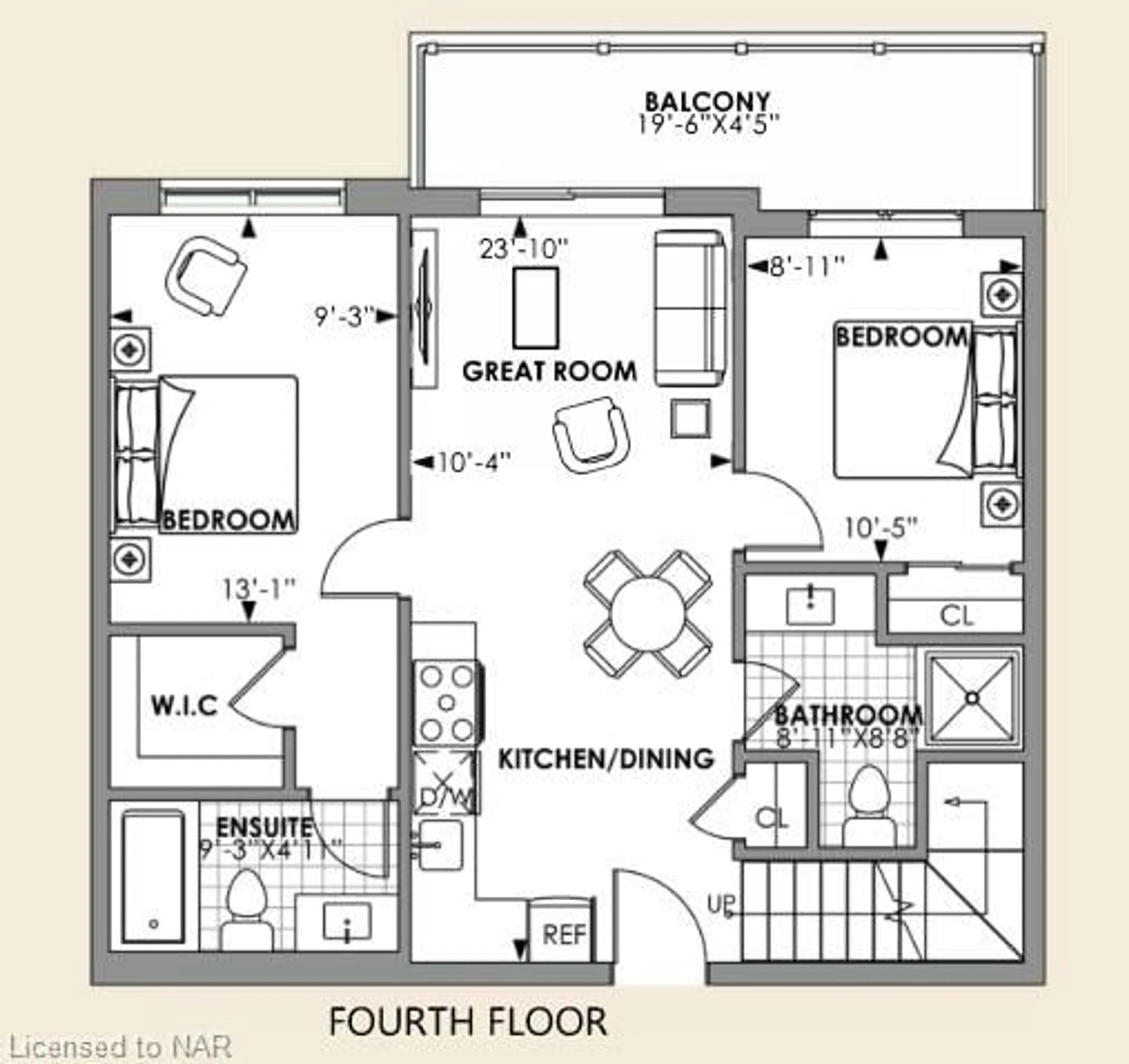 Floor plan for 1024 Vansickle Rd #408A, St. Catharines Ontario L2S 2X3