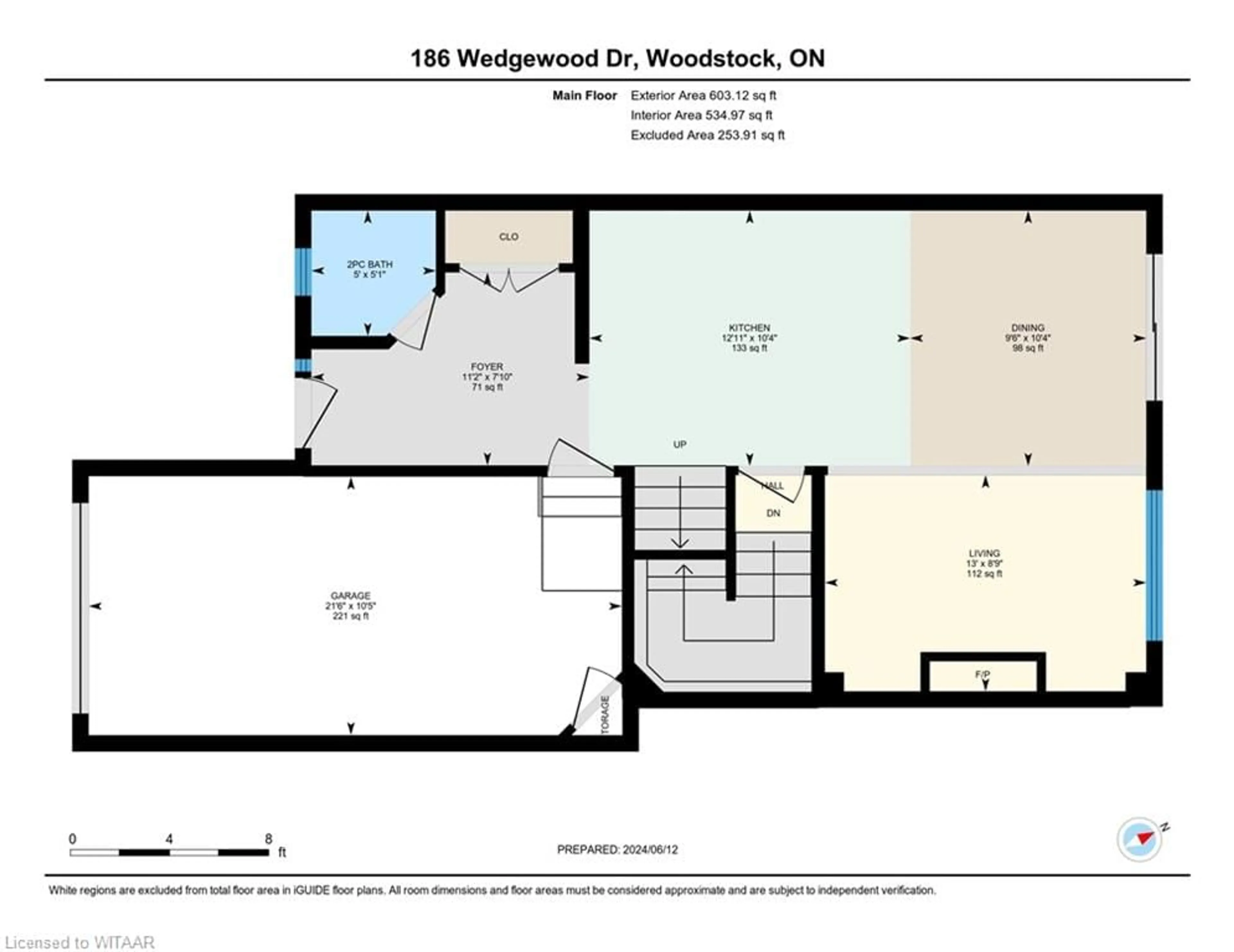 Floor plan for 186 Wedgewood Dr Dr, Woodstock Ontario N4T 0K1