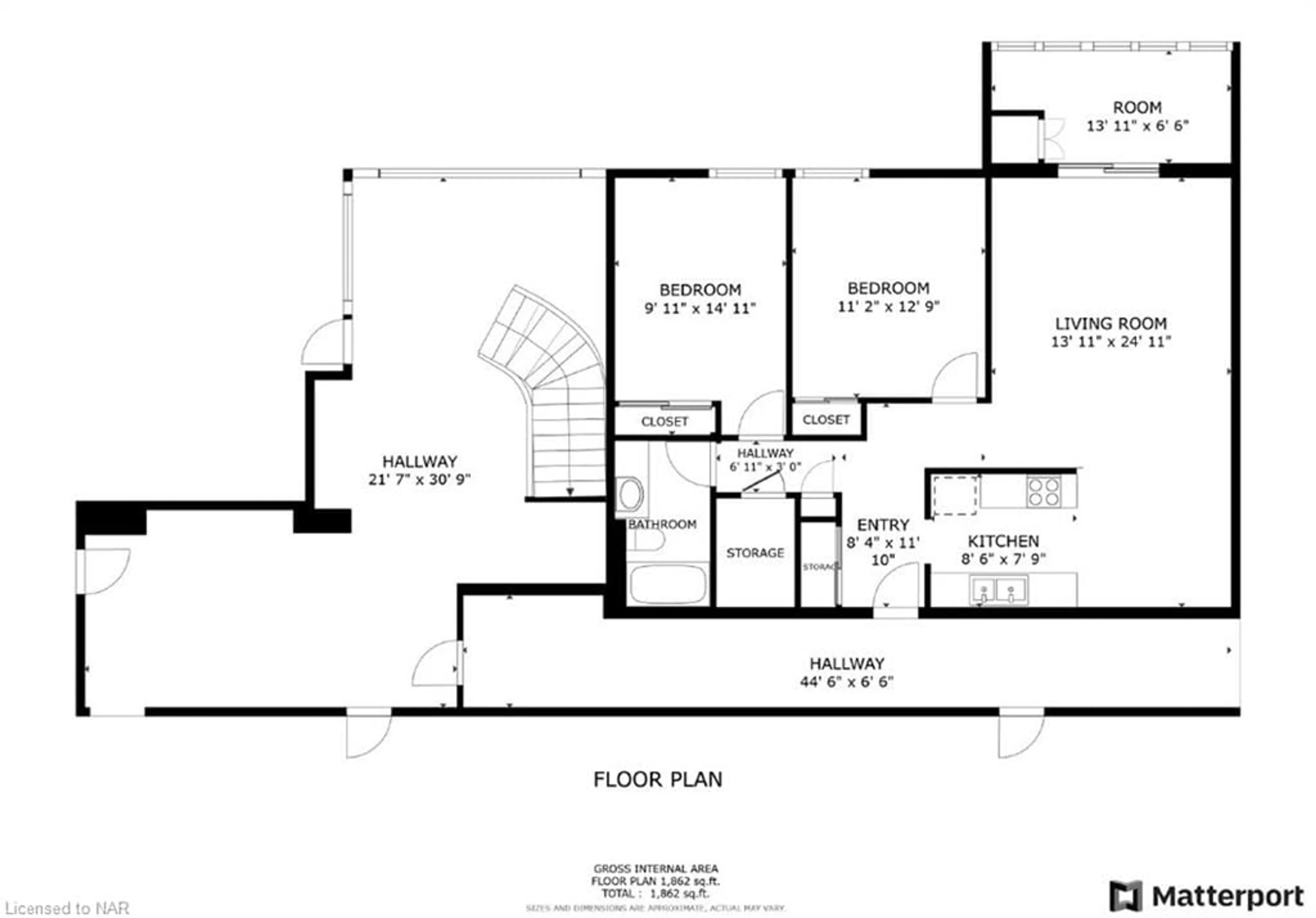 Floor plan for 276 Oakdale Ave #101, St. Catharines Ontario L2P 3S5