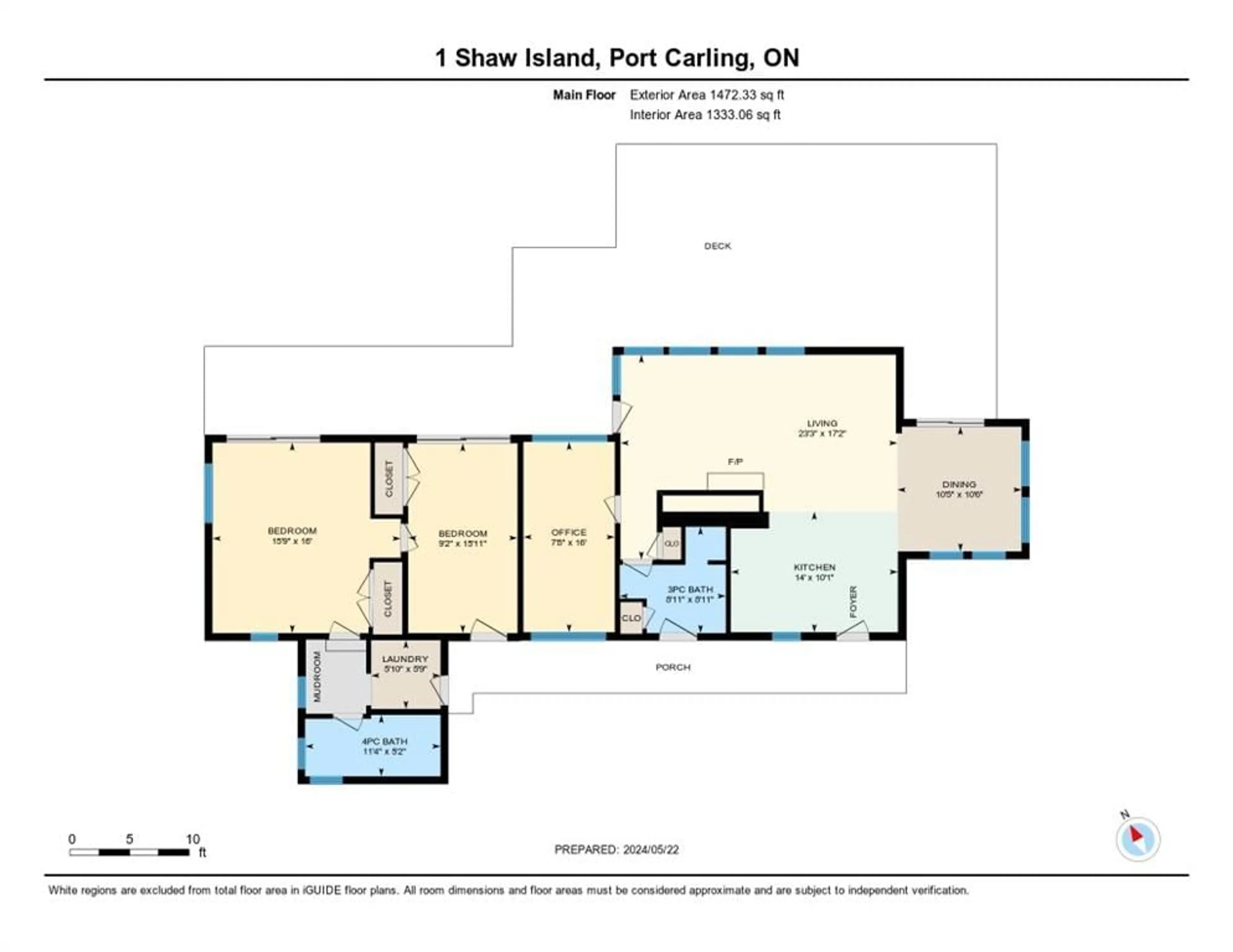 Floor plan for 1 Island Shaw, Muskoka Lakes Ontario P0G 1G0