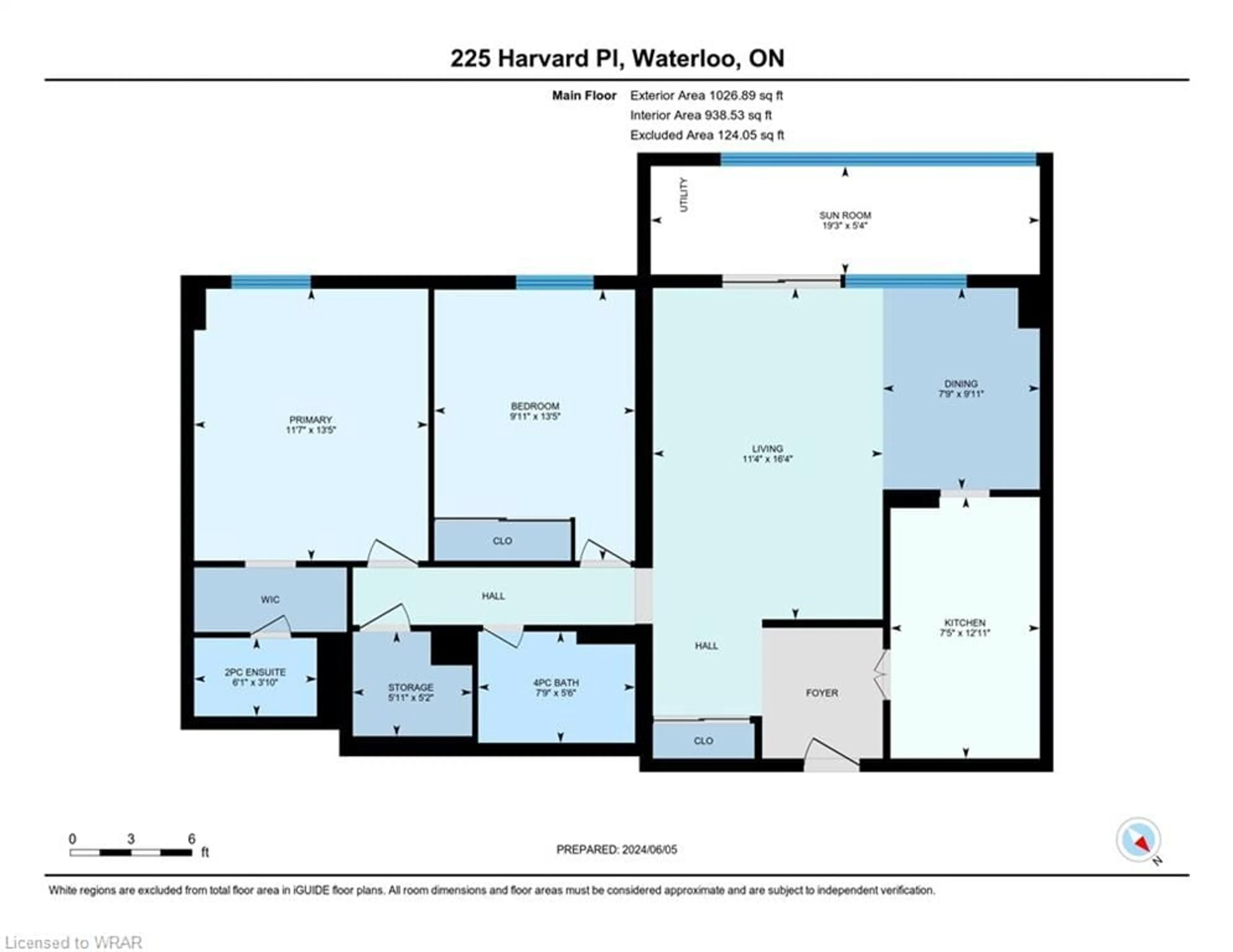 Floor plan for 225 Harvard Pl #810, Waterloo Ontario N2J 4H4