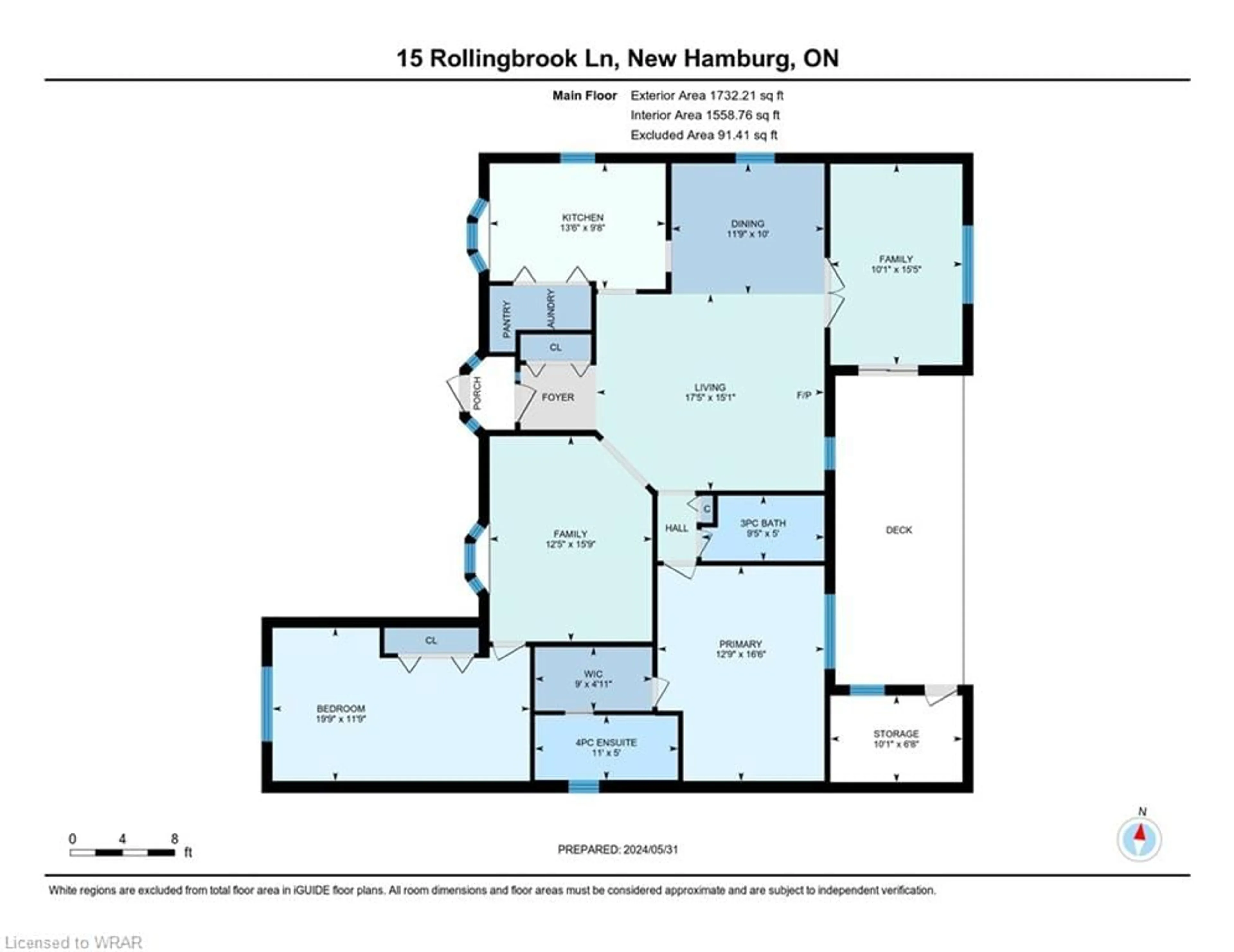 Floor plan for 15 Rolling Brook Lane, New Hamburg Ontario N3A 2G1